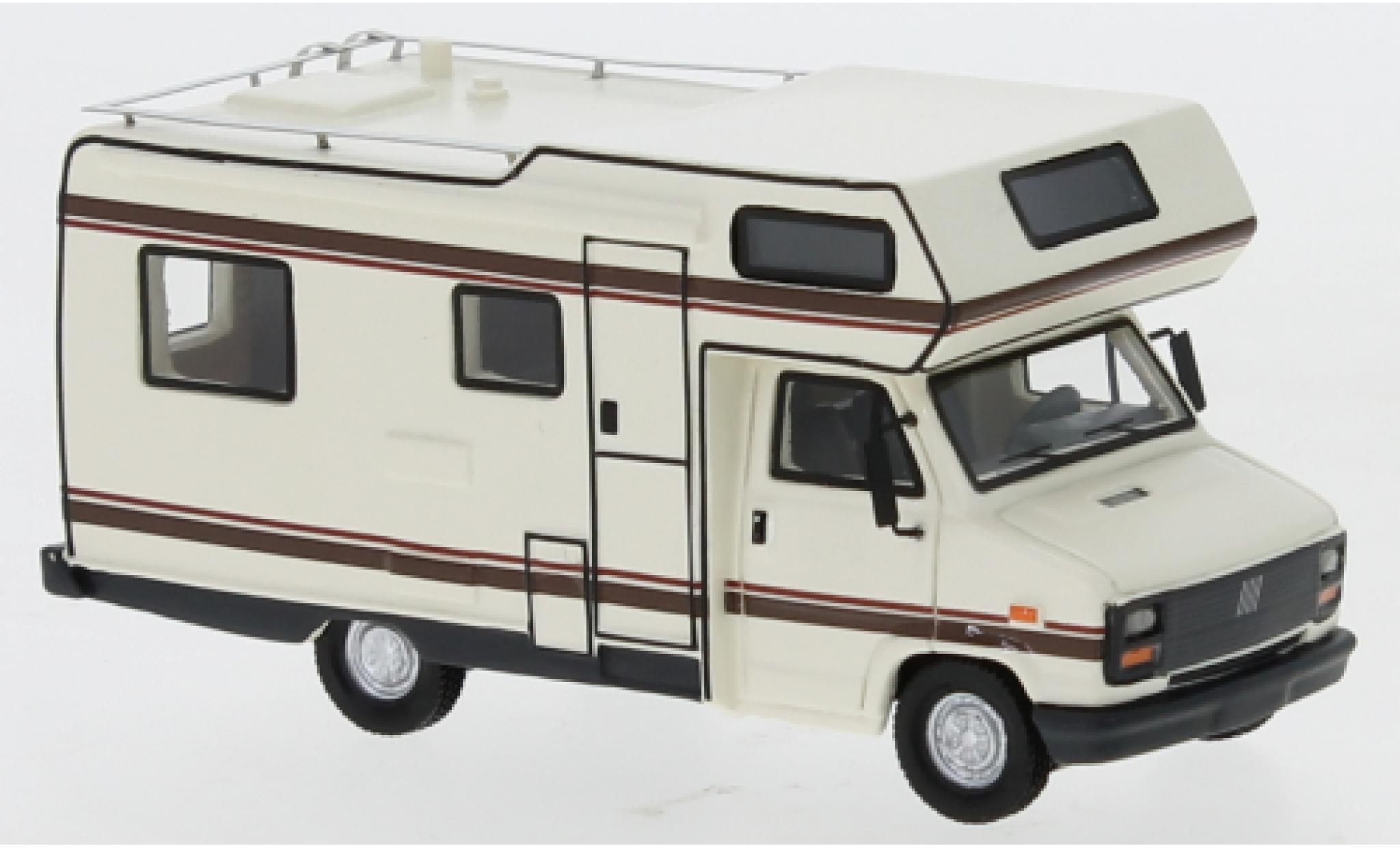 Fiat Ducato 1/87 BoS Models beige/bruin 1985 Wohnmobil modelauto