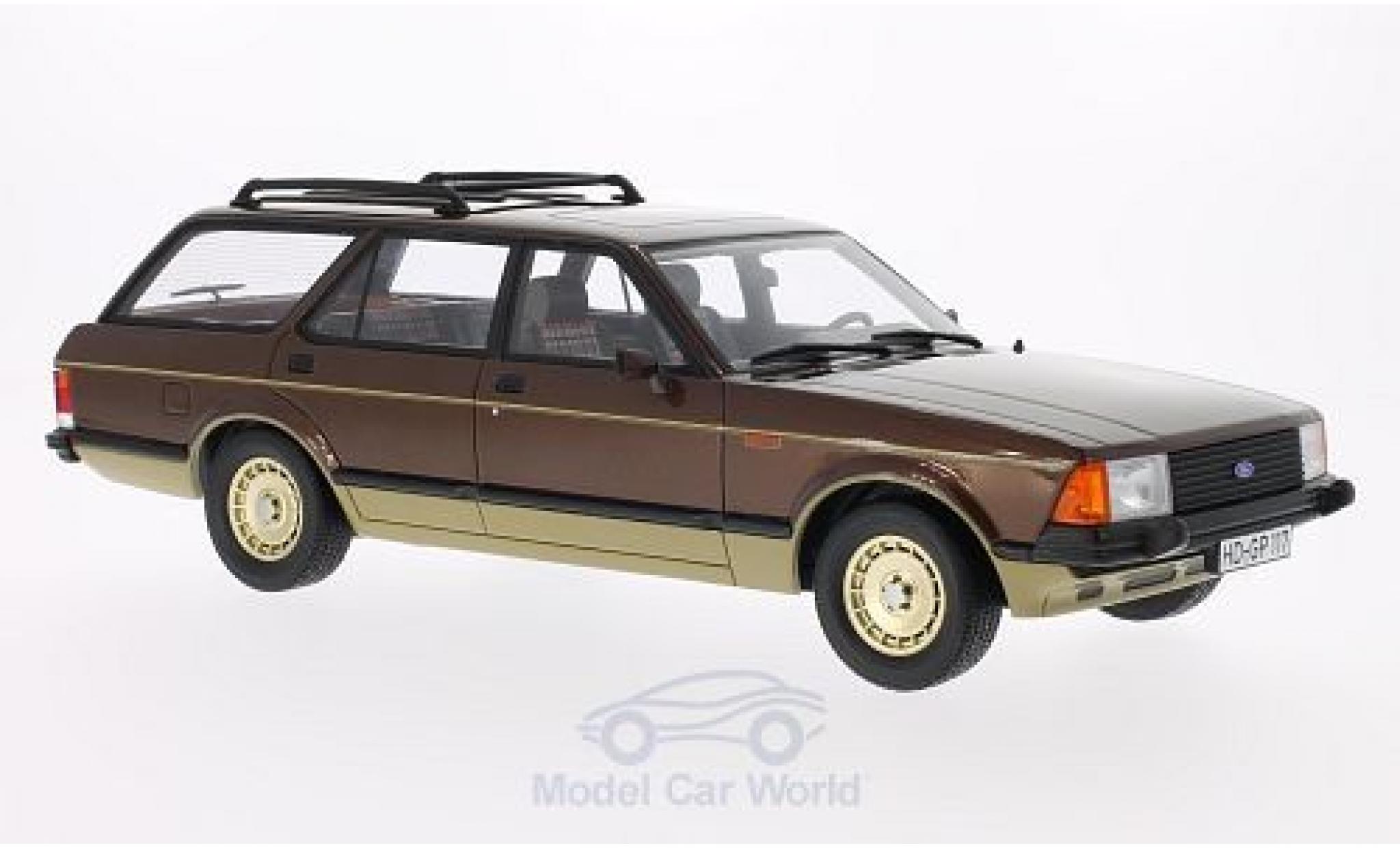 Ford Granada 1/18 BoS Models MKII Turnier metallic bruin/gold 1980 modelauto