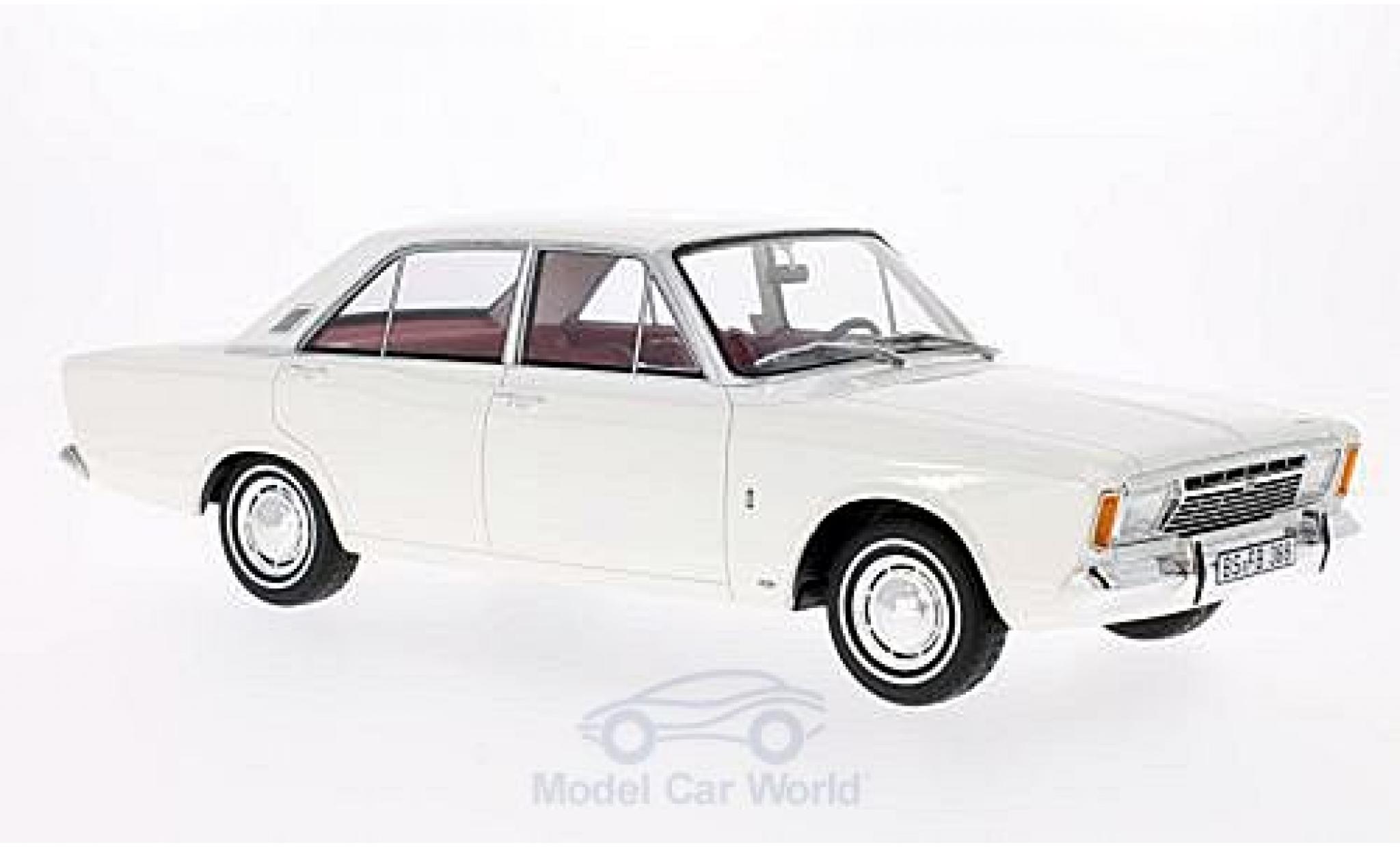 Ford Taunus 1/18 BoS Models 17M (P7a) wit 1967 modelauto