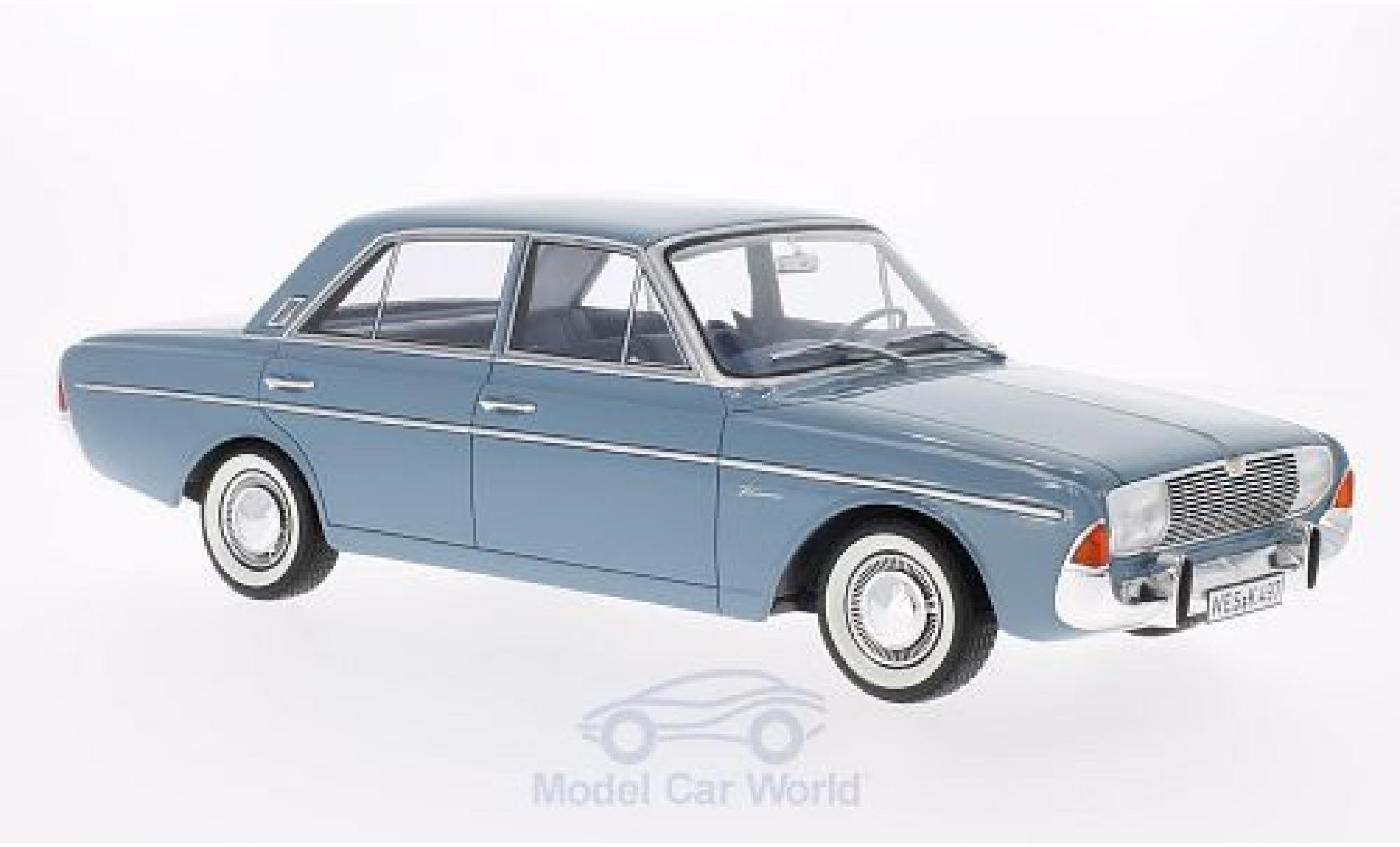 Ford Taunus 1965 1/18 BoS Models 20M (P5) blauw 1965 modelauto