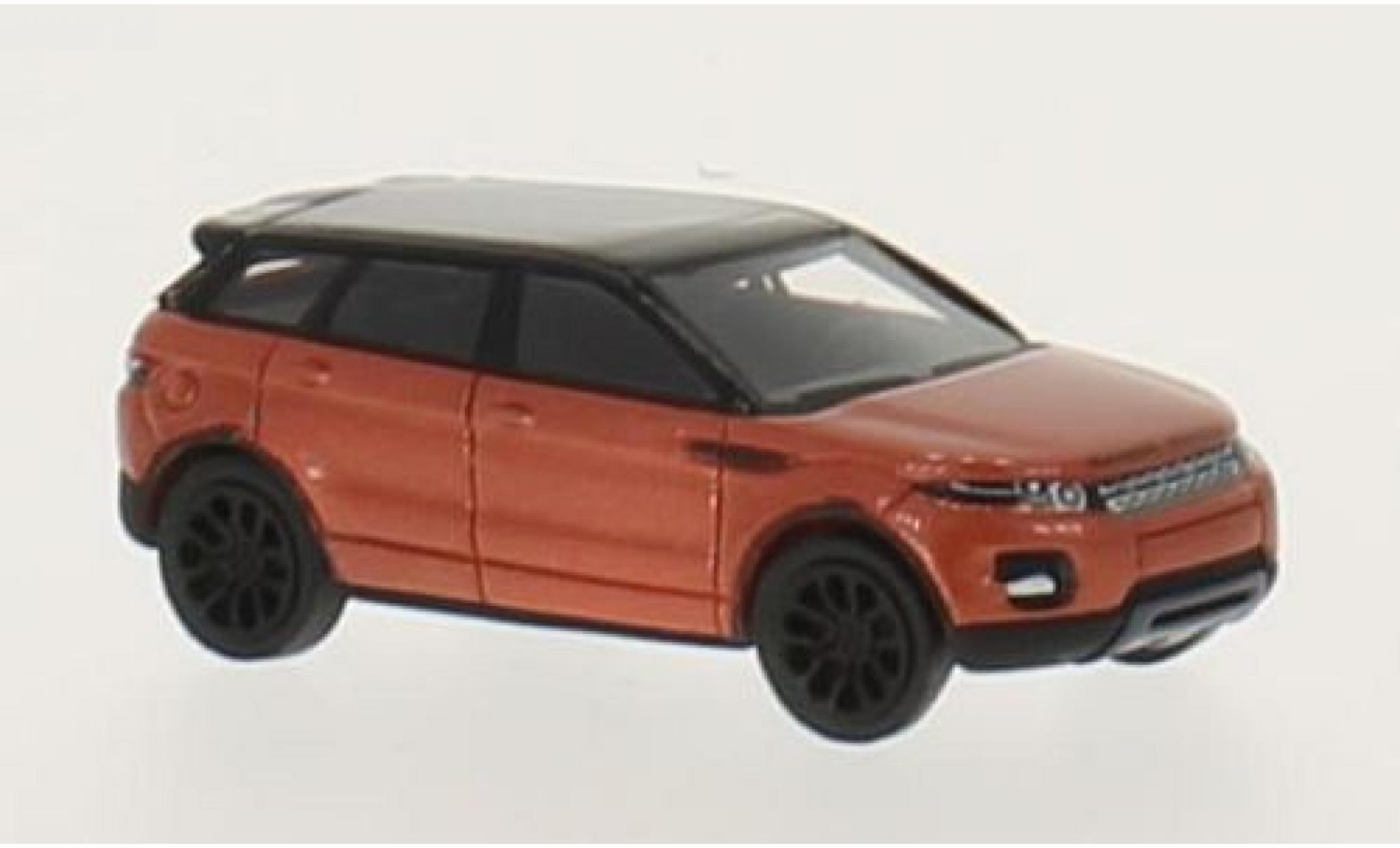 Land Rover Range Rover 1/87 BoS Models Evoque metallic oranje/zwart 2011 modelauto