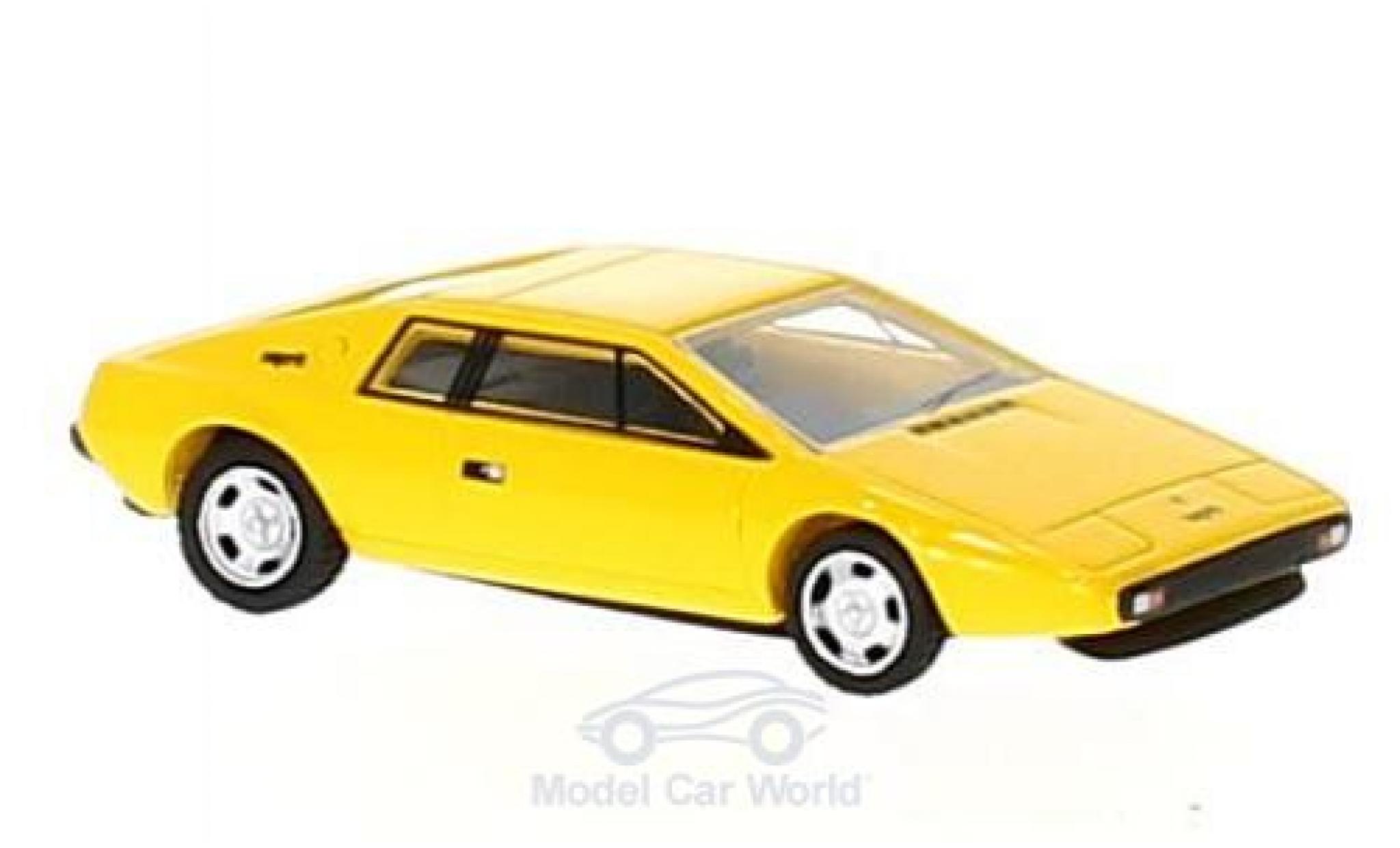 Lotus Esprit 1/87 BoS Models S1 geel RHD 1977 modelauto