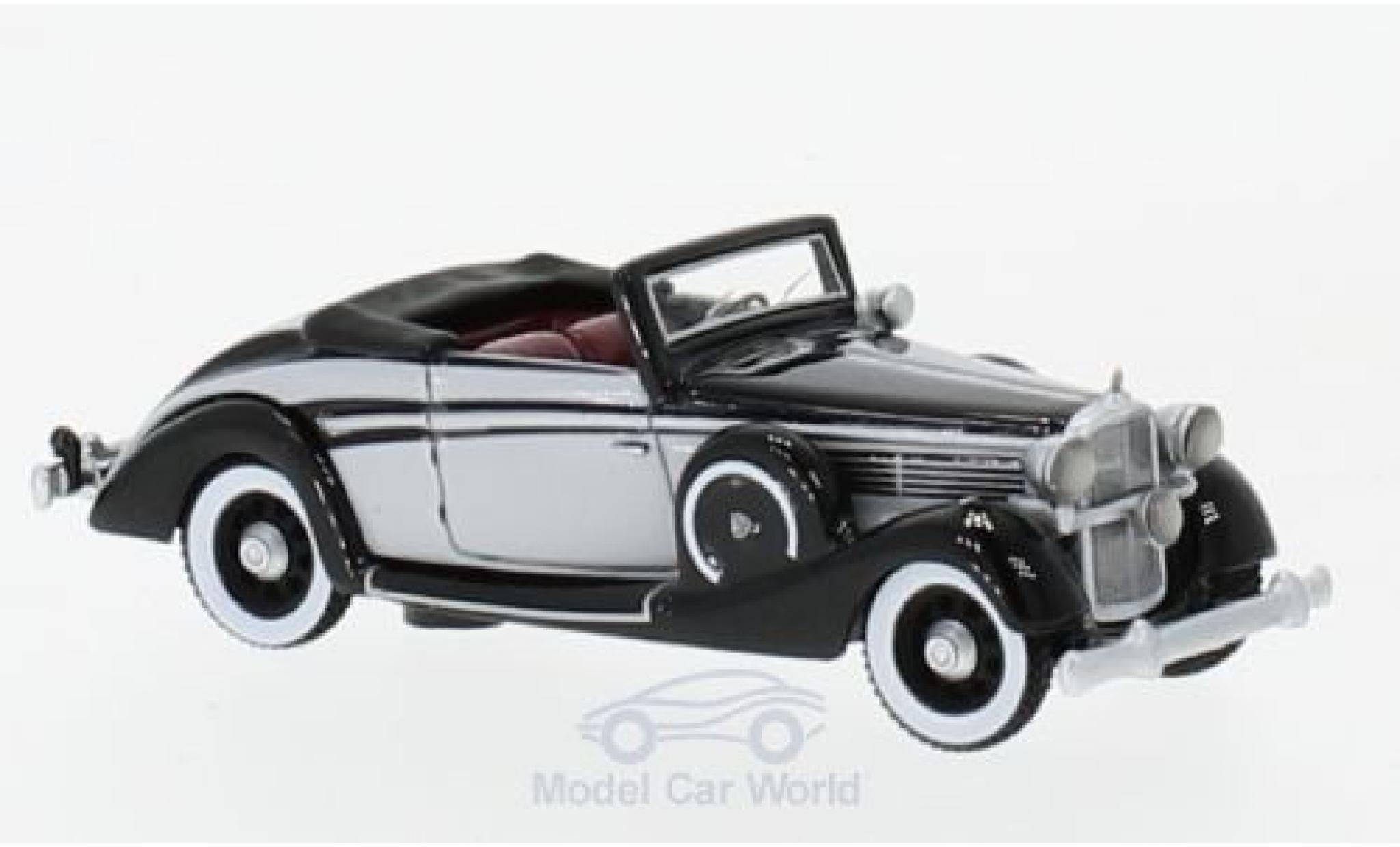 Maybach SW 1/87 BoS Models 38 Cabriolet Spohn zwart/grijs 1937 modelauto