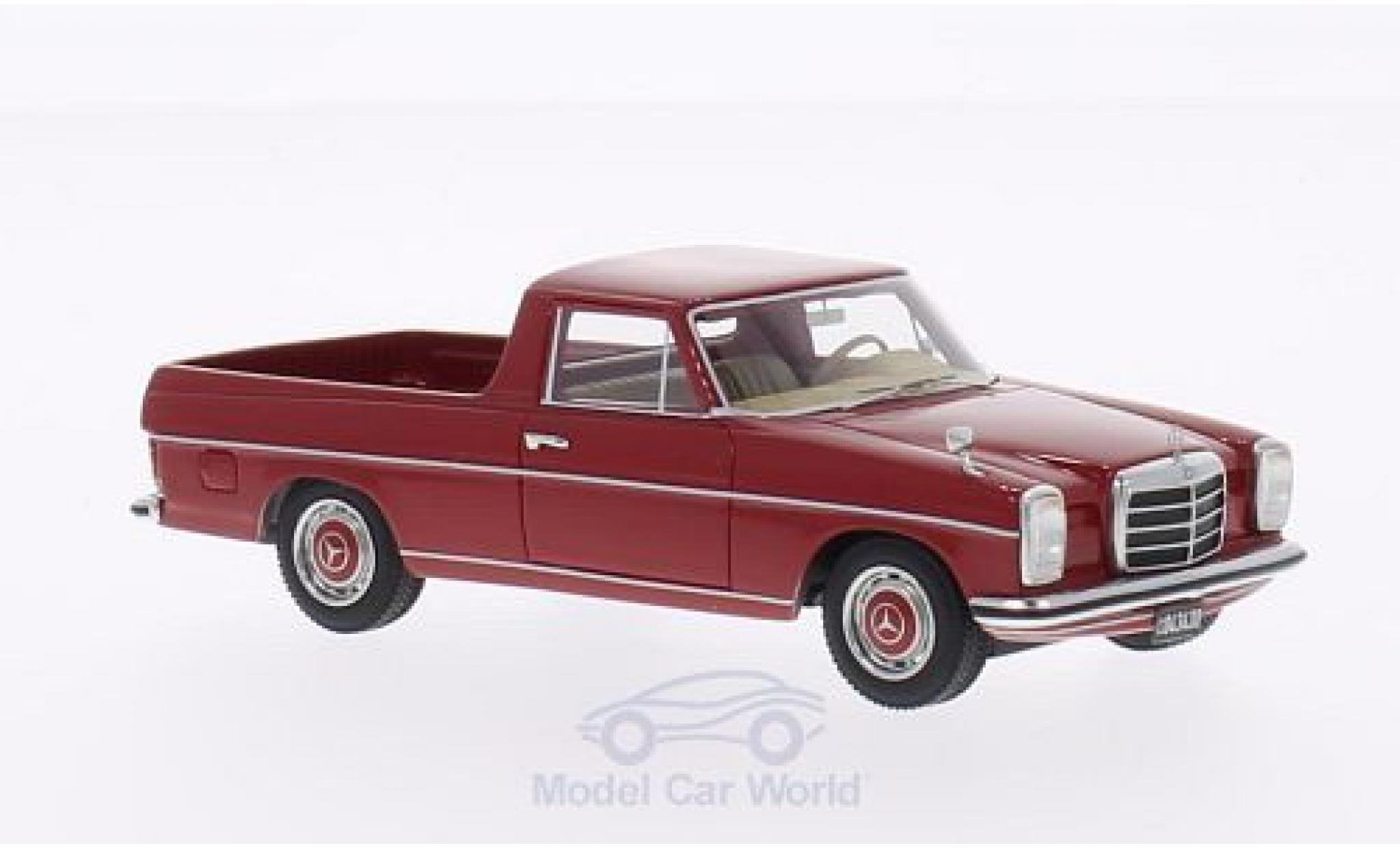 Mercedes 220 1/43 BoS Models D Binz (W115) Pick Up rood modelauto