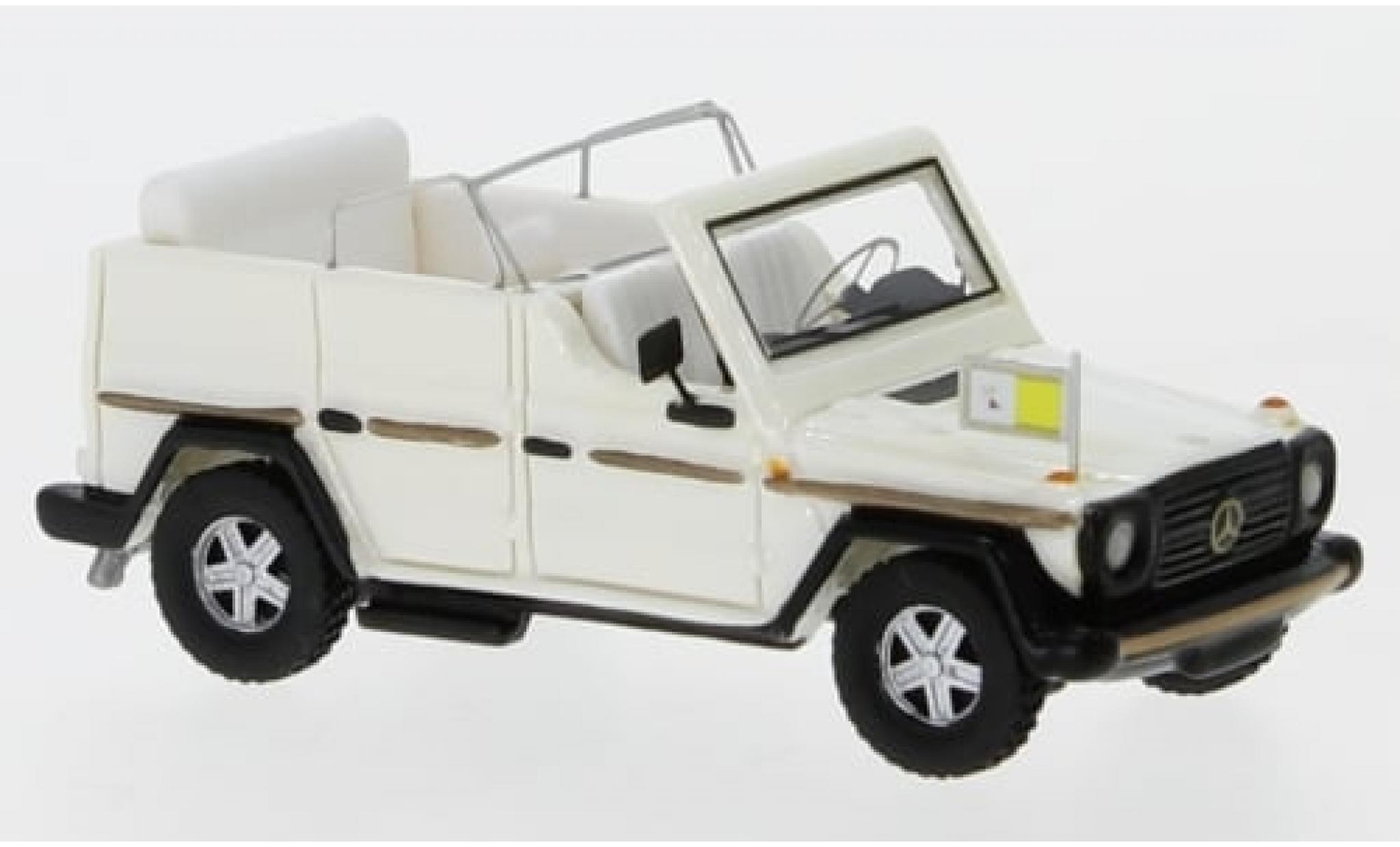 Mercedes 230 1/87 BoS Models G Papamobil metallic wit 1980 1:87 modelauto