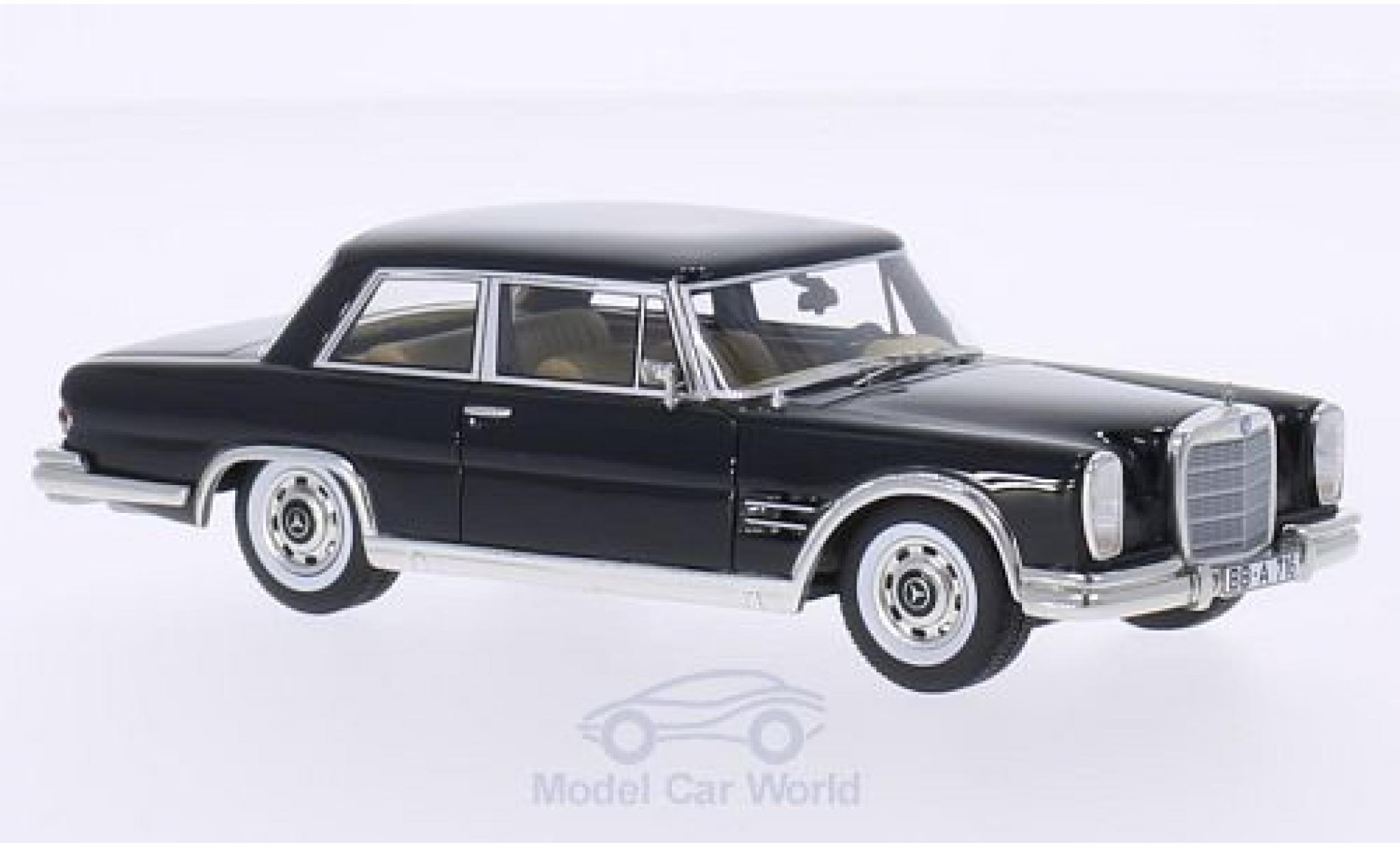 Mercedes 600 1/43 BoS Models (W100) Nallinger Coupe zwart modelauto