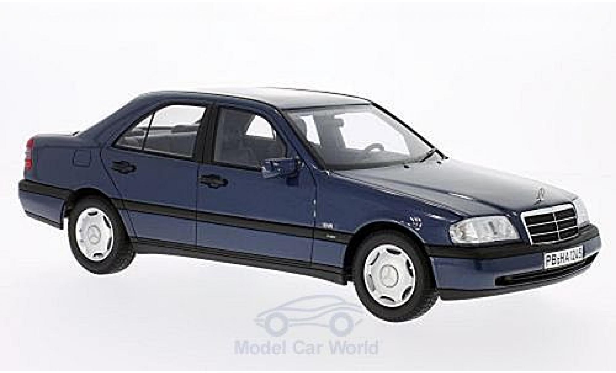Mercedes Classe C 1/18 BoS Models C220 (W202) metallic blauw 1995 modelauto