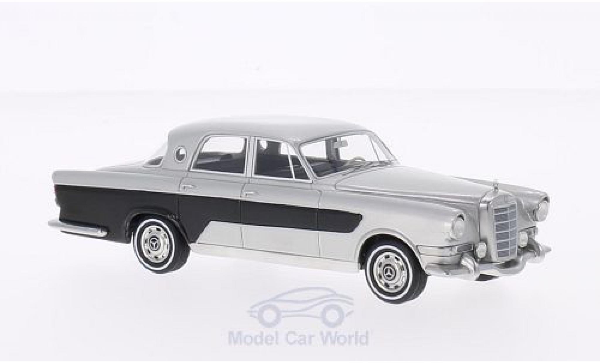Mercedes Classe G 1/43 BoS Models Ghia 300C Berlina grijs/zwart 1956 modelauto