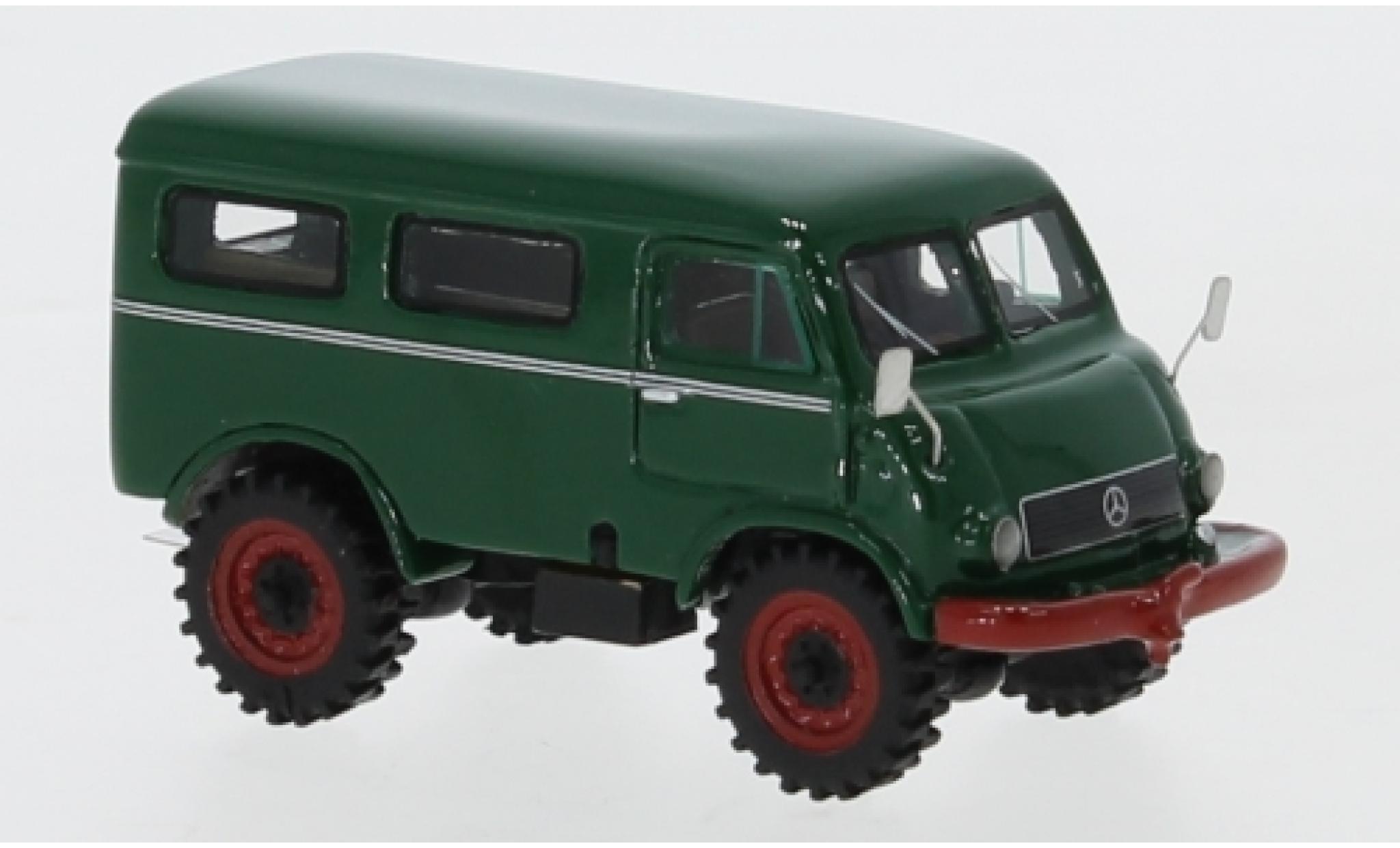 Mercedes Unimog 1/87 BoS Models 402 groen 1956 modelauto