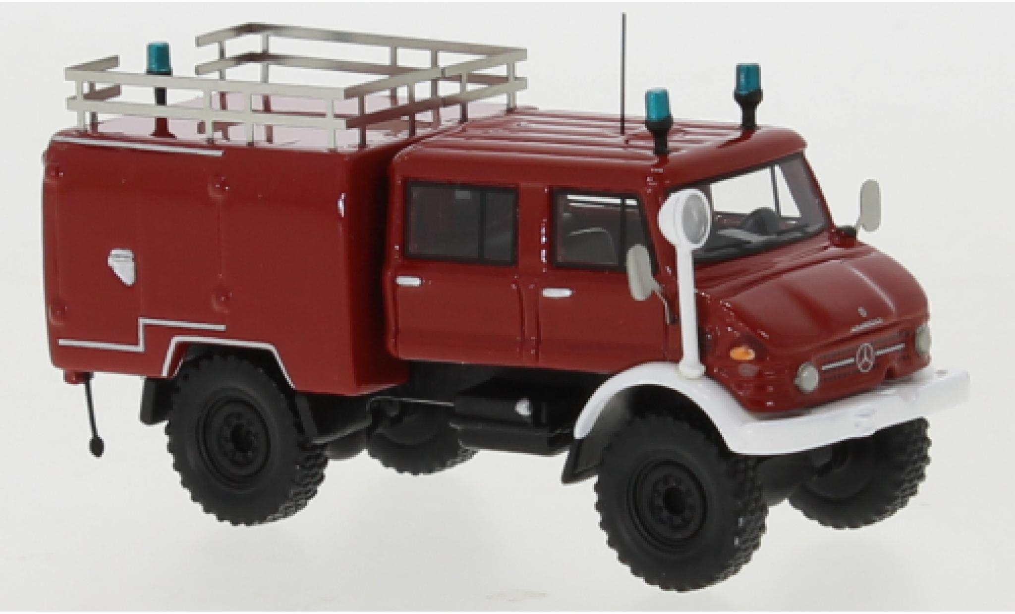 Mercedes Unimog 1/87 BoS Models U416 DoKa Brandweer 1977 modelauto