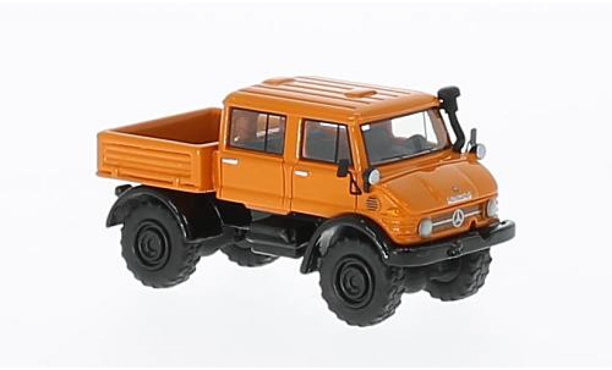 Mercedes Unimog 1/87 BoS Models U416 DoKa oranje 1977 modelauto