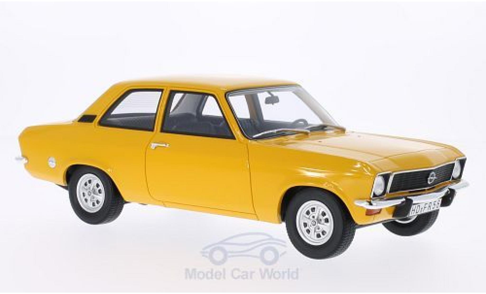 Opel Ascona C 1/18 BoS Models A geel 1973 2-T&uuml;rer modelauto