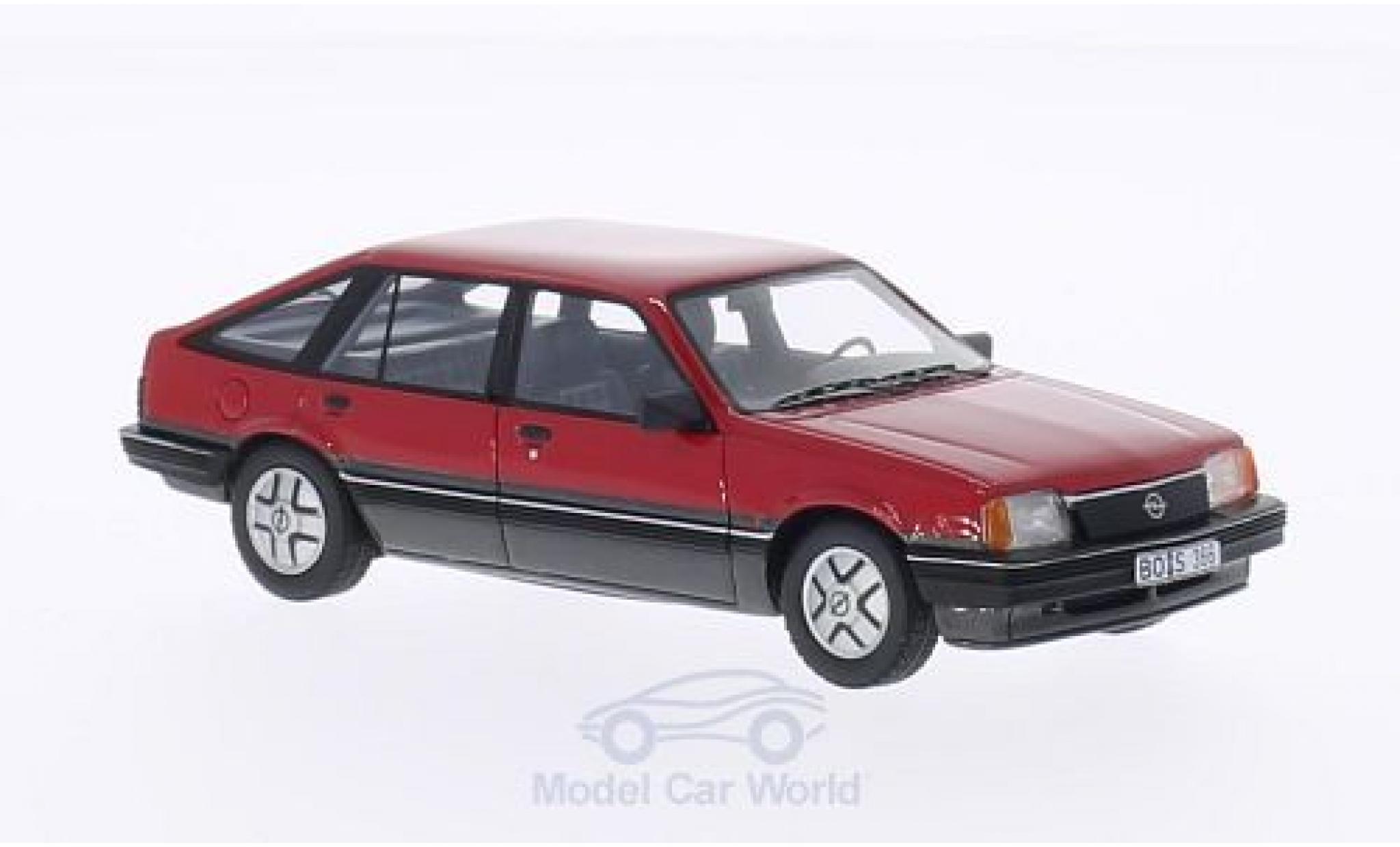 Opel Ascona C 1/43 BoS Models C SR Flie&szlig;heck rood 1981 modelauto