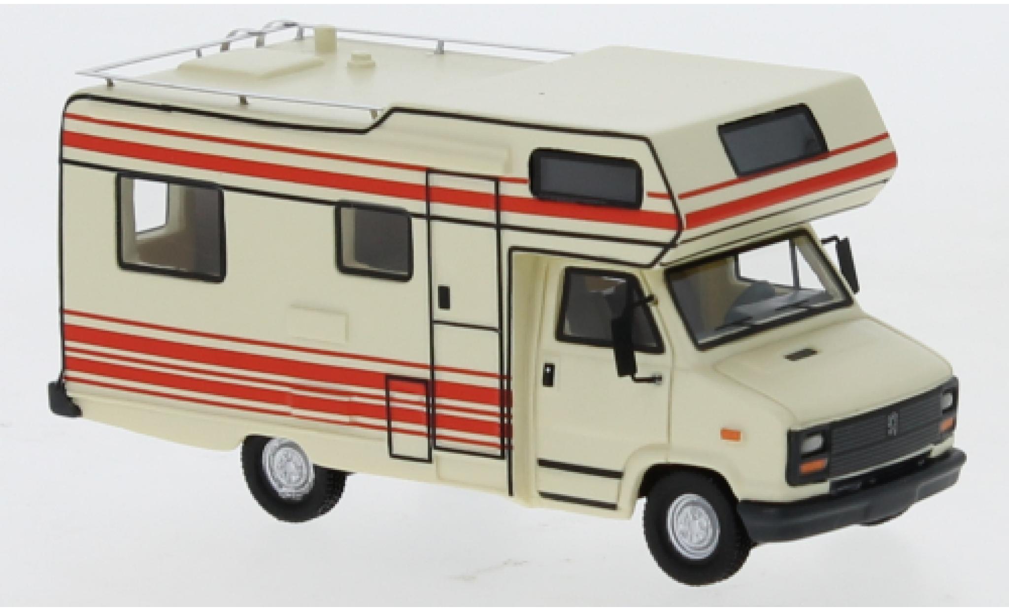 Peugeot J5 1/87 BoS Models beige/rood 1985 Wohnmobil modelauto