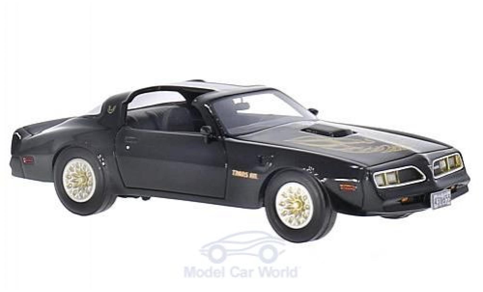 Pontiac Firebird 1/43 BoS Models Trans Am zwart/Dekor 1977 modelauto