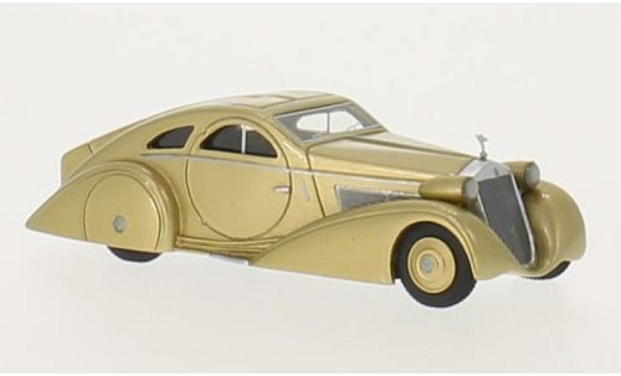 Rolls Royce Phantom 1/87 BoS Models I Jonckheere Coupe gold RHD 1925 modelauto
