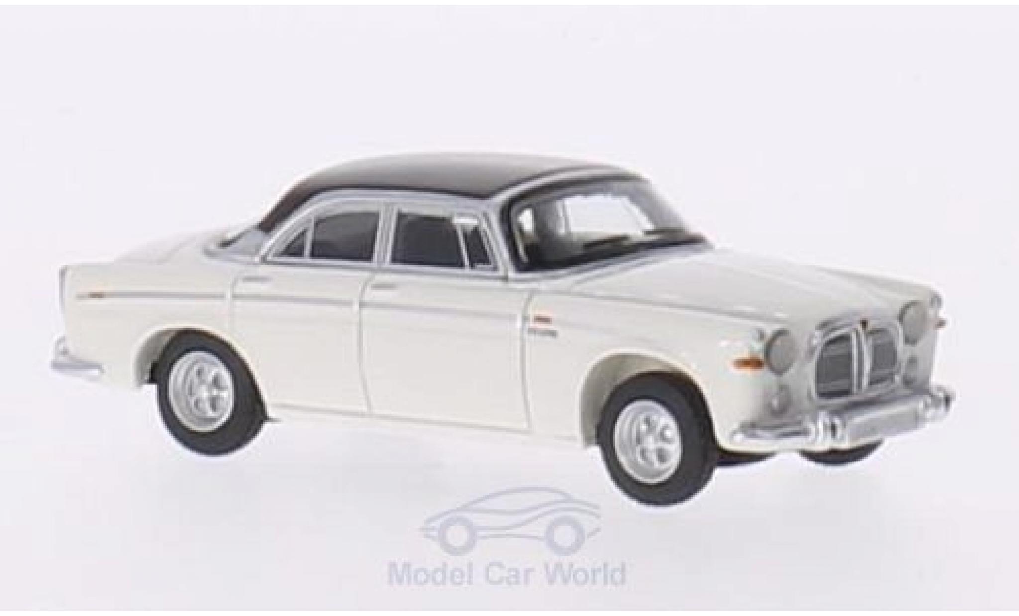 Rover P5B 1/87 BoS Models Coupe wit/bruin RHD 1967 modelauto