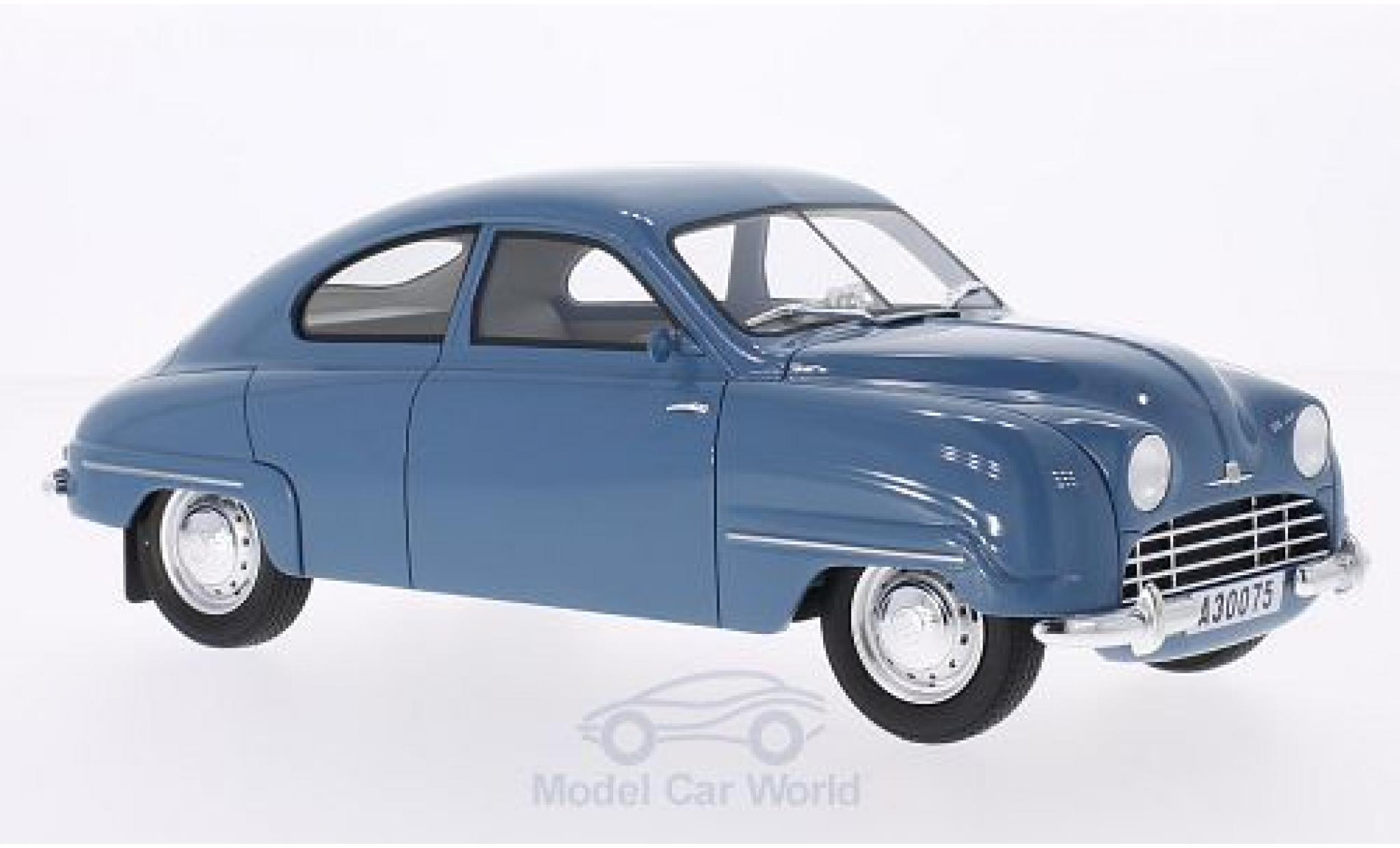 Saab 92B 1/18 BoS Models blauw 1952 modelauto