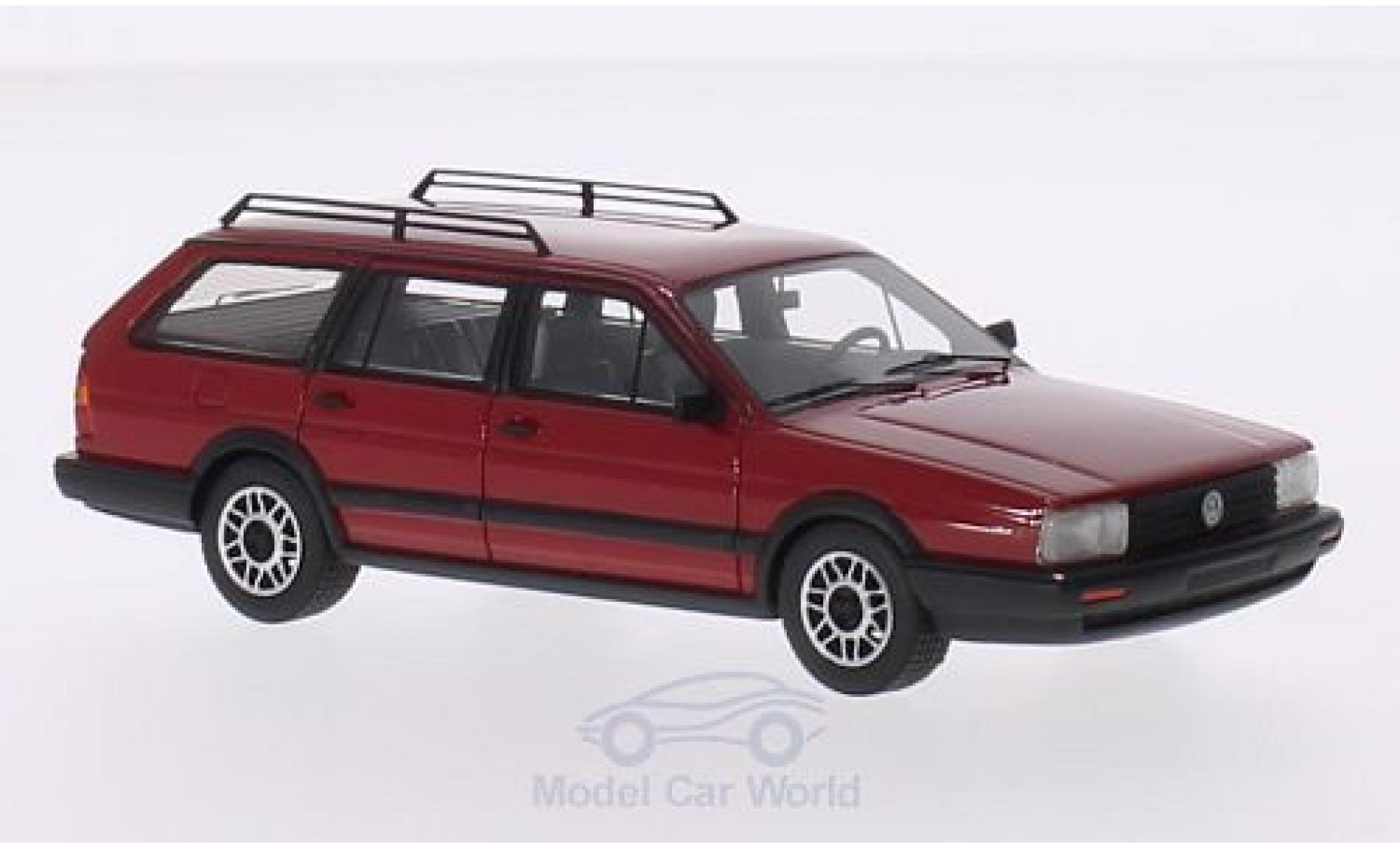 Volkswagen Passat 1/43 BoS Models Variant GT Syncro rood 1985 modelauto