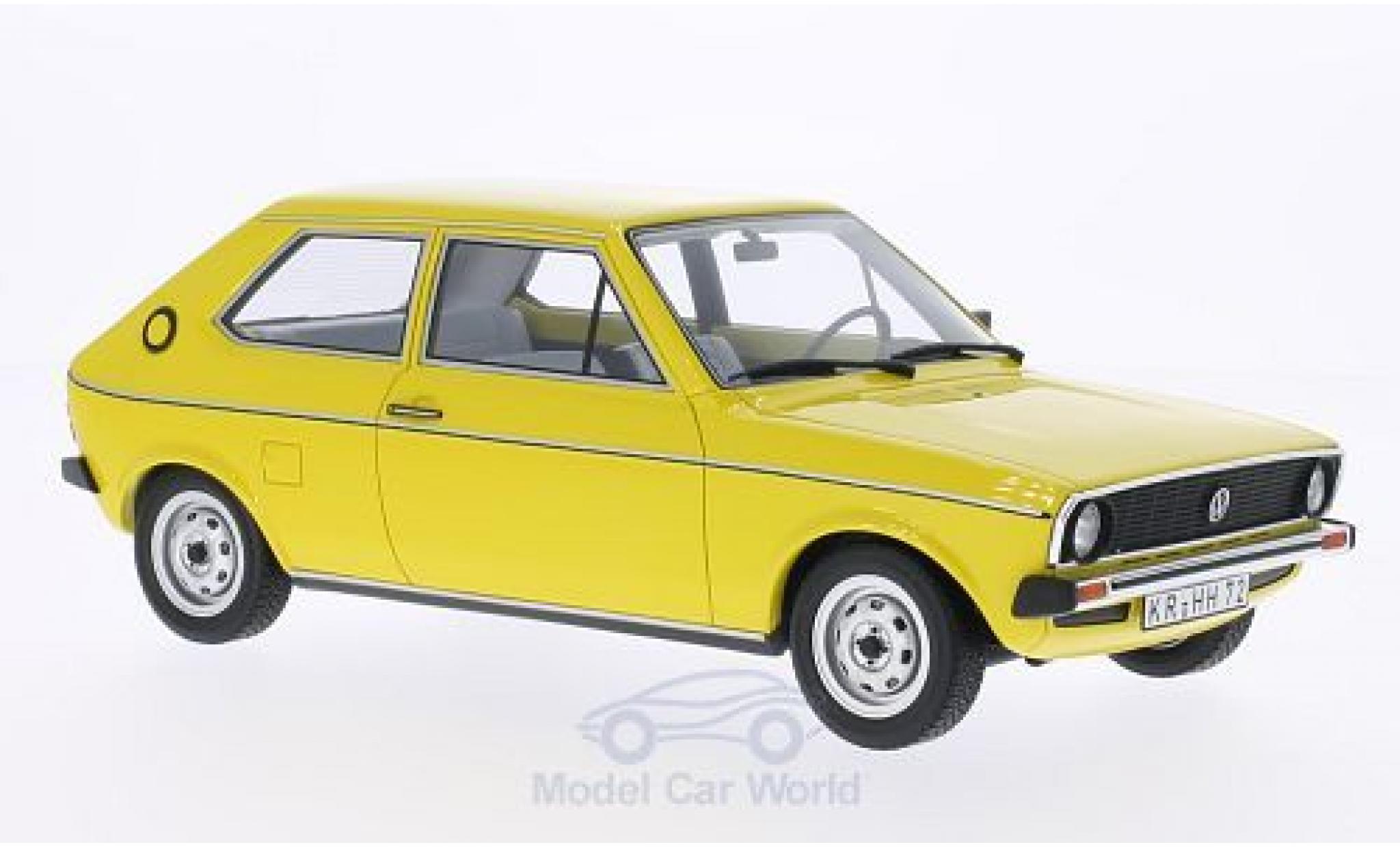 Volkswagen Polo 1/18 BoS Models I L (Typ 86) geel 1975 modelauto
