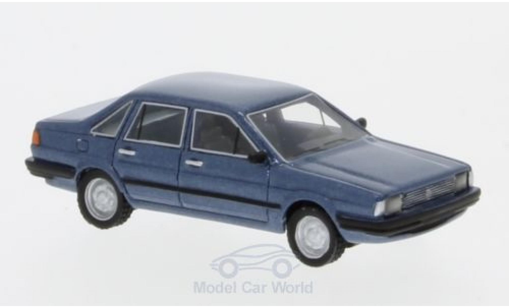 Volkswagen Santana 1/87 BoS Models metallic blauw 1982 modelauto