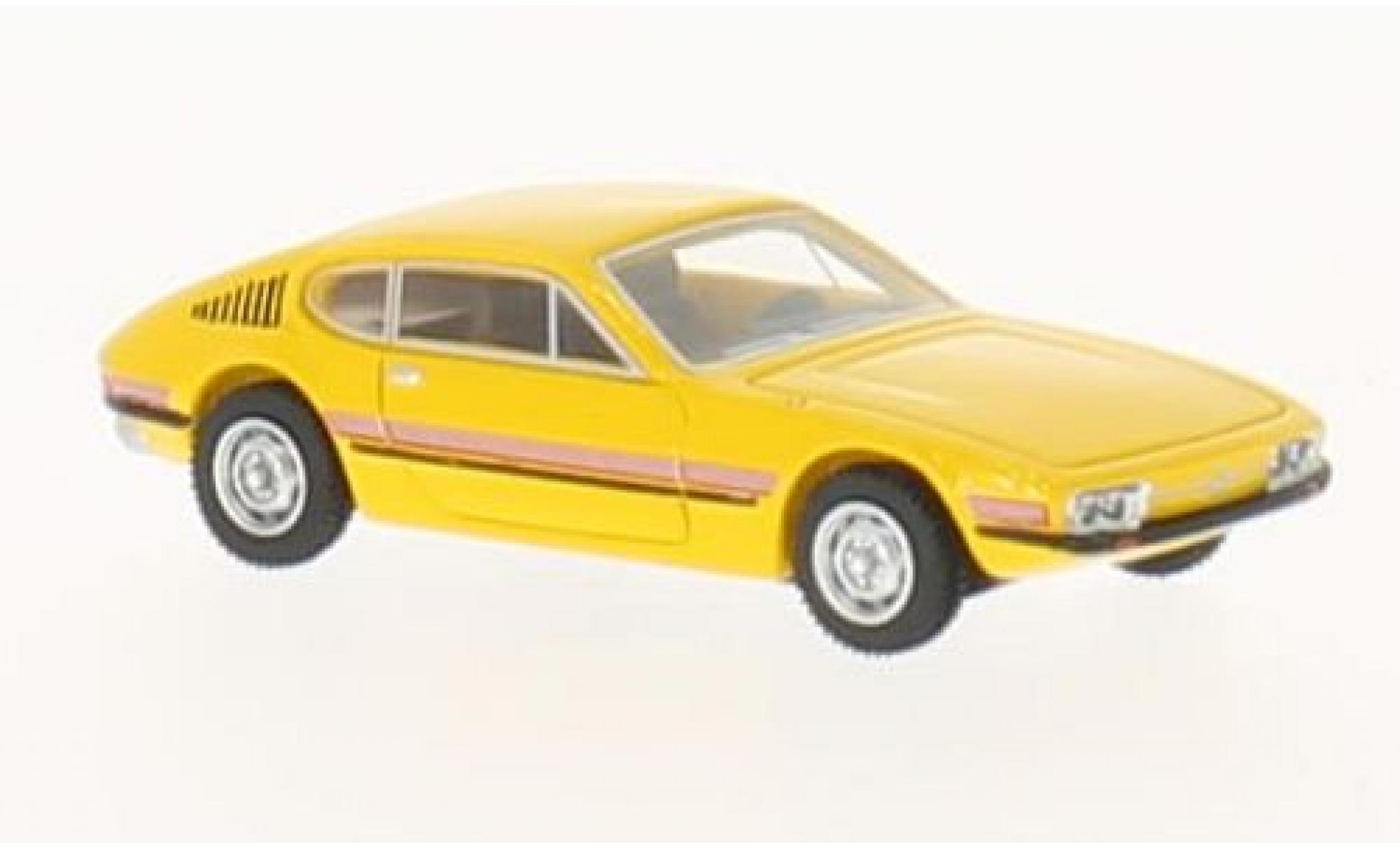 Volkswagen SP2 1/87 BoS Models geel/Dekor 1972 modelauto