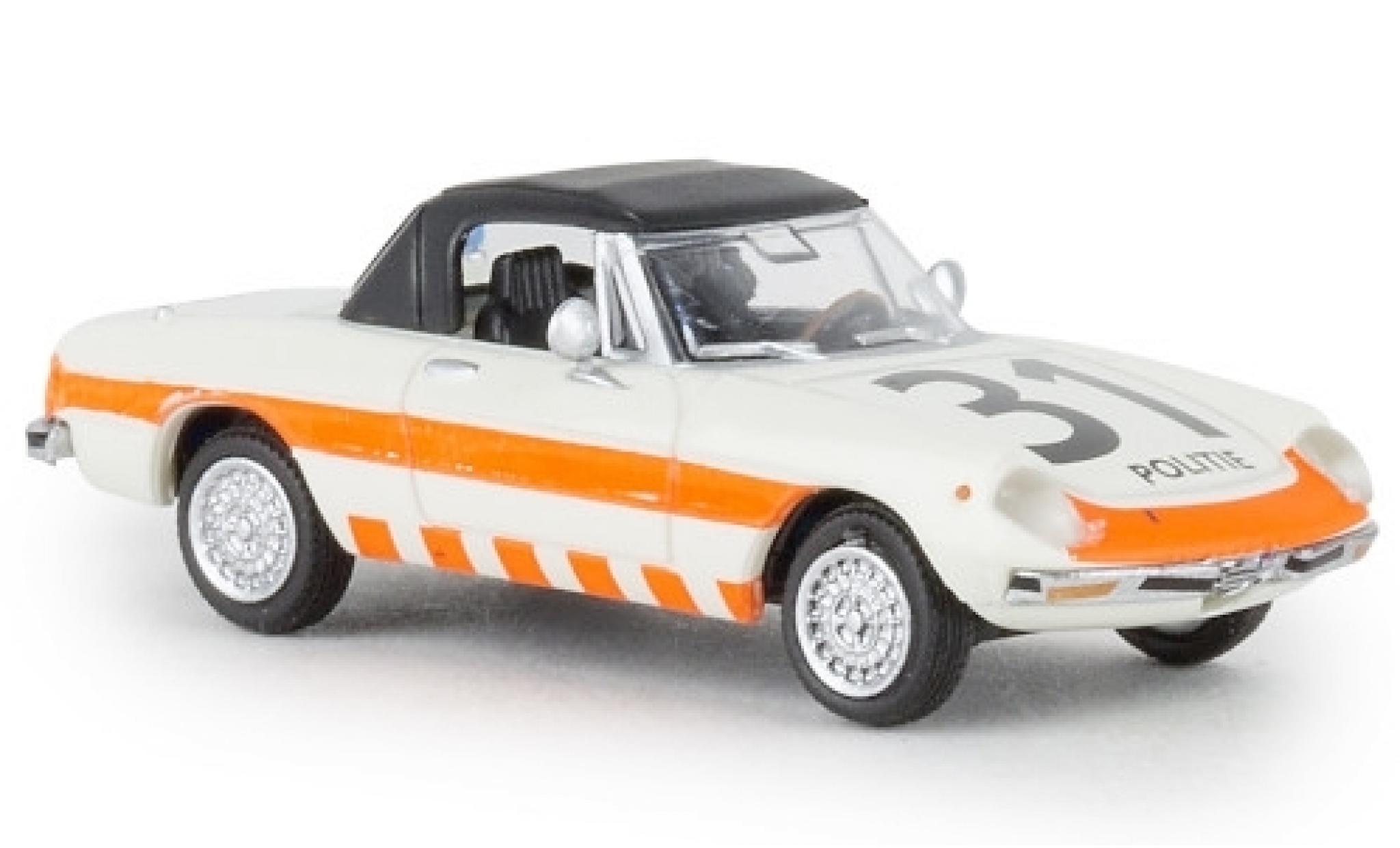 Alfa Romeo Spider 1/87 Brekina Politie 31 1969 geschlossen TD modelauto