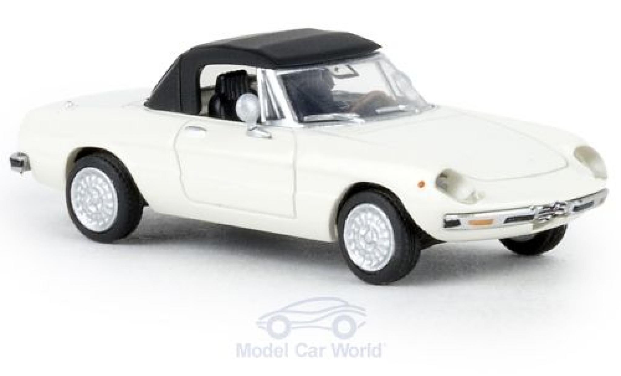 Alfa Romeo Spider 1/87 Brekina wit 1969 geschlossen TD modelauto