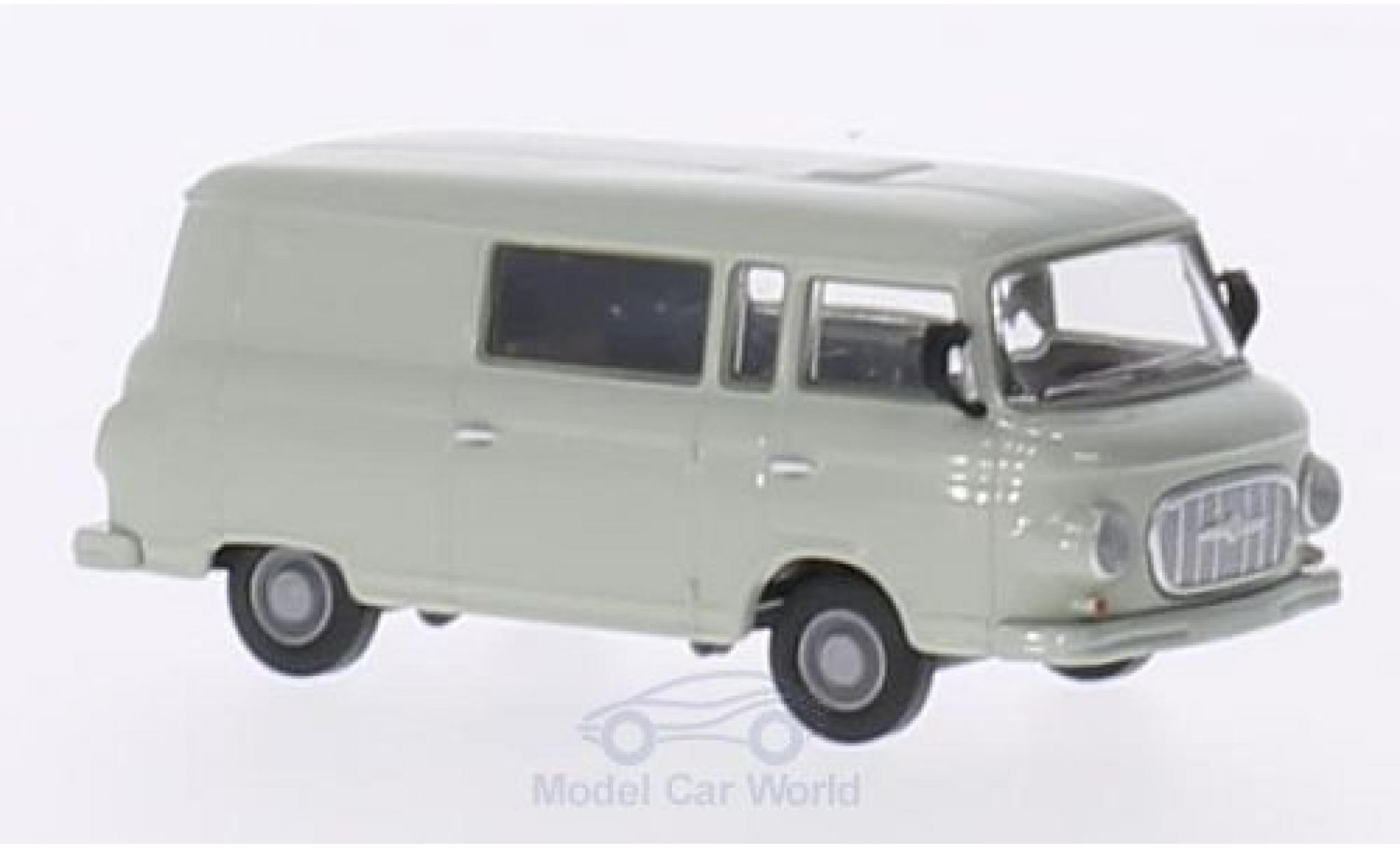 Barkas B 1000 1/87 Brekina Halbbus grijs modelauto