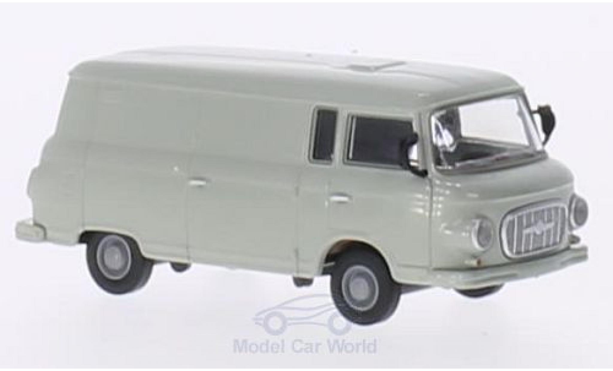 Barkas B 1000 1/87 Brekina Kasten grijs modelauto