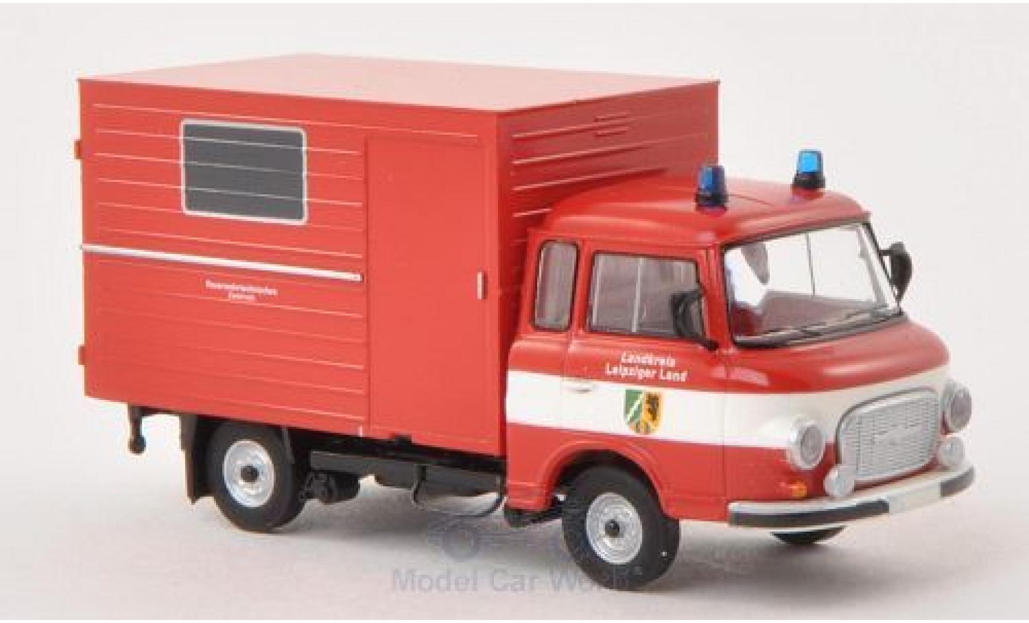 Barkas B 1000 1/87 Brekina Koffer Brandweer Leipziger Land modelauto