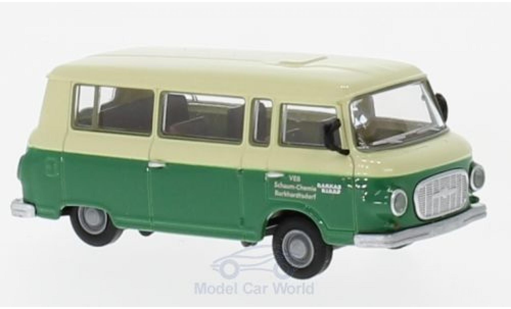Barkas B1000 1/87 Brekina Bus VEB Schaum-Chemie Burkhardtsdorf modelauto