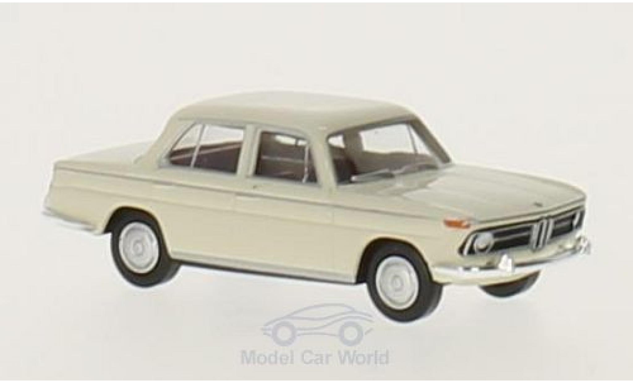 Bmw 1800 1/87 Brekina wit modelauto