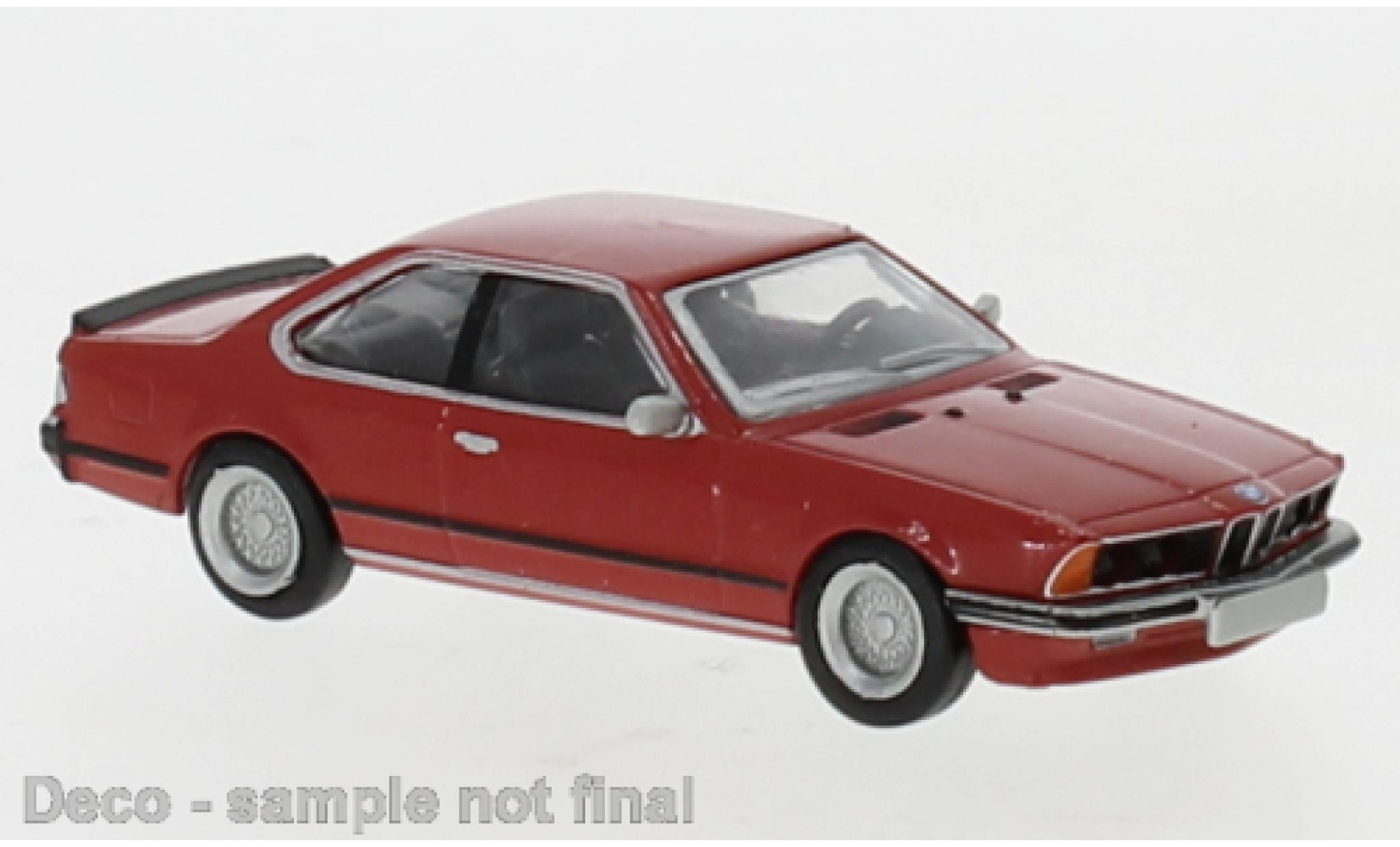 Bmw 635 1/87 Brekina i rood 1977 modelauto