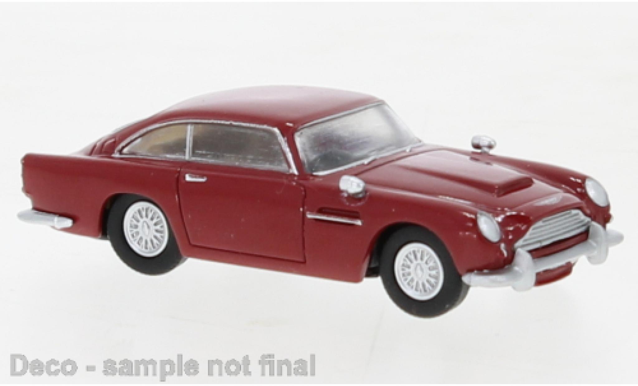Aston Martin DB5 1/87 Brekina rood 1964 modelauto