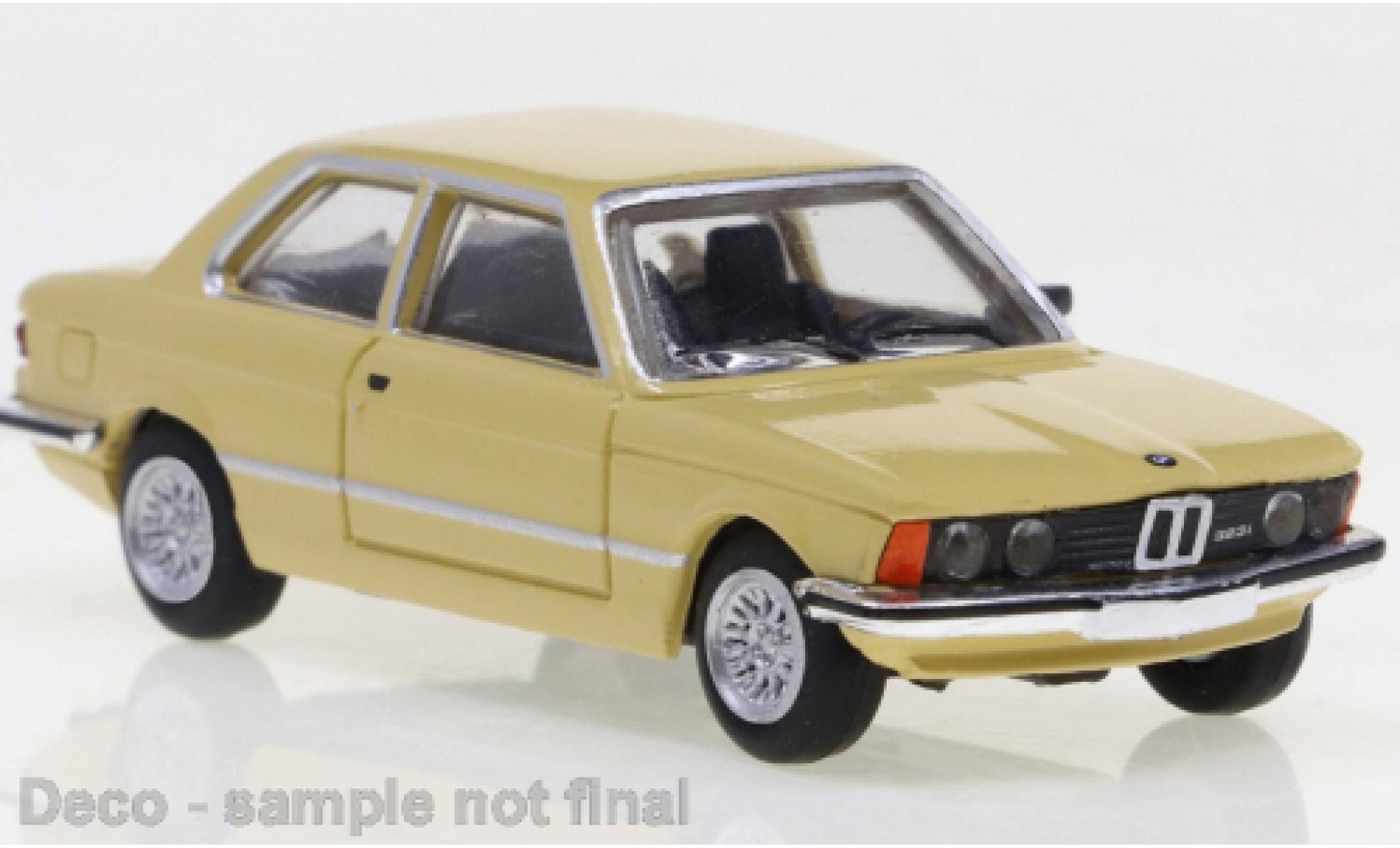 Bmw 323 1/87 Brekina i beige 1975 modelauto