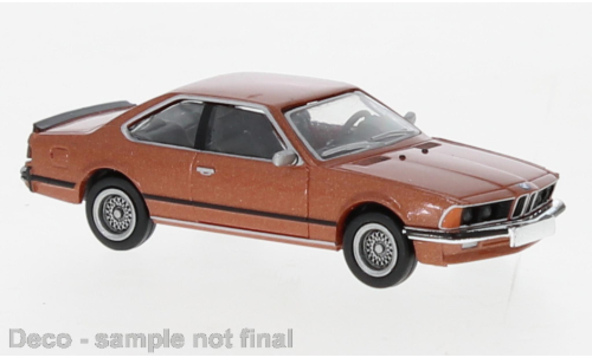 Bmw 635 1/87 Brekina CSi metallic oranje 1977 modelauto