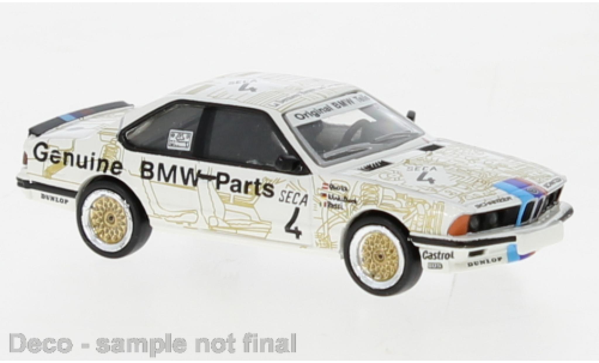 Bmw 635 1/87 Brekina CSi No.4 Genuine Parts 1983 modelauto