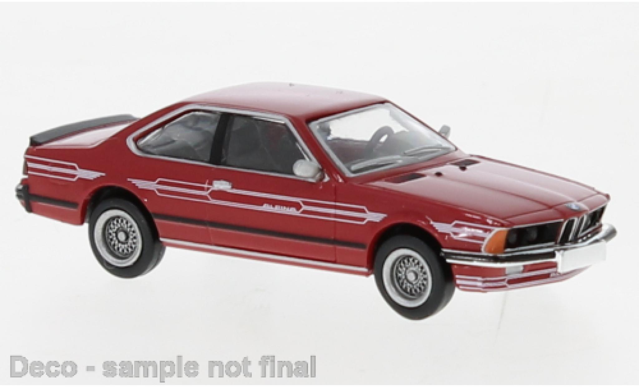 Bmw 635 1/87 Brekina CSi rood Alpina 1977 modelauto