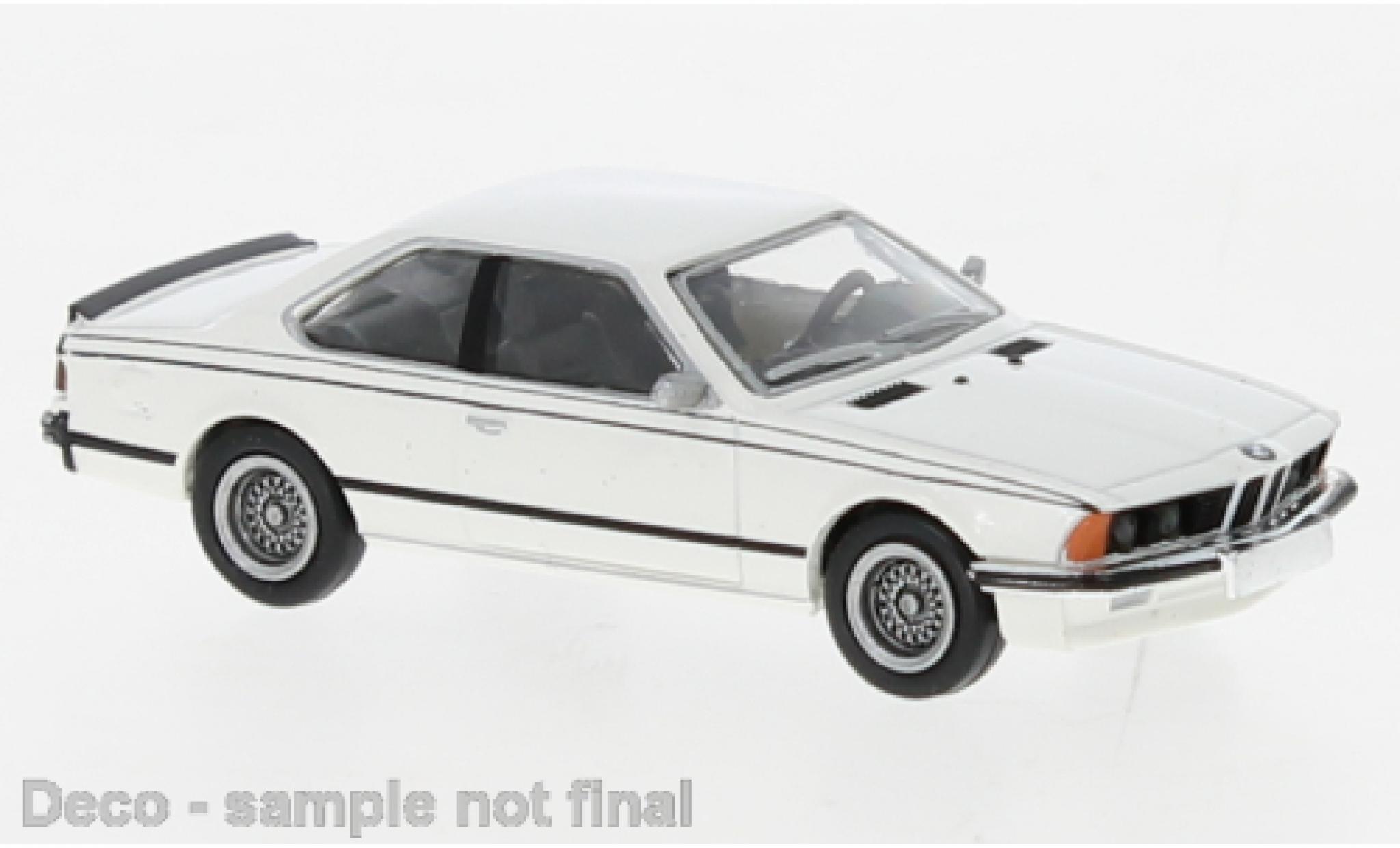 Bmw 635 1/87 Brekina CSi wit 1977 modelauto