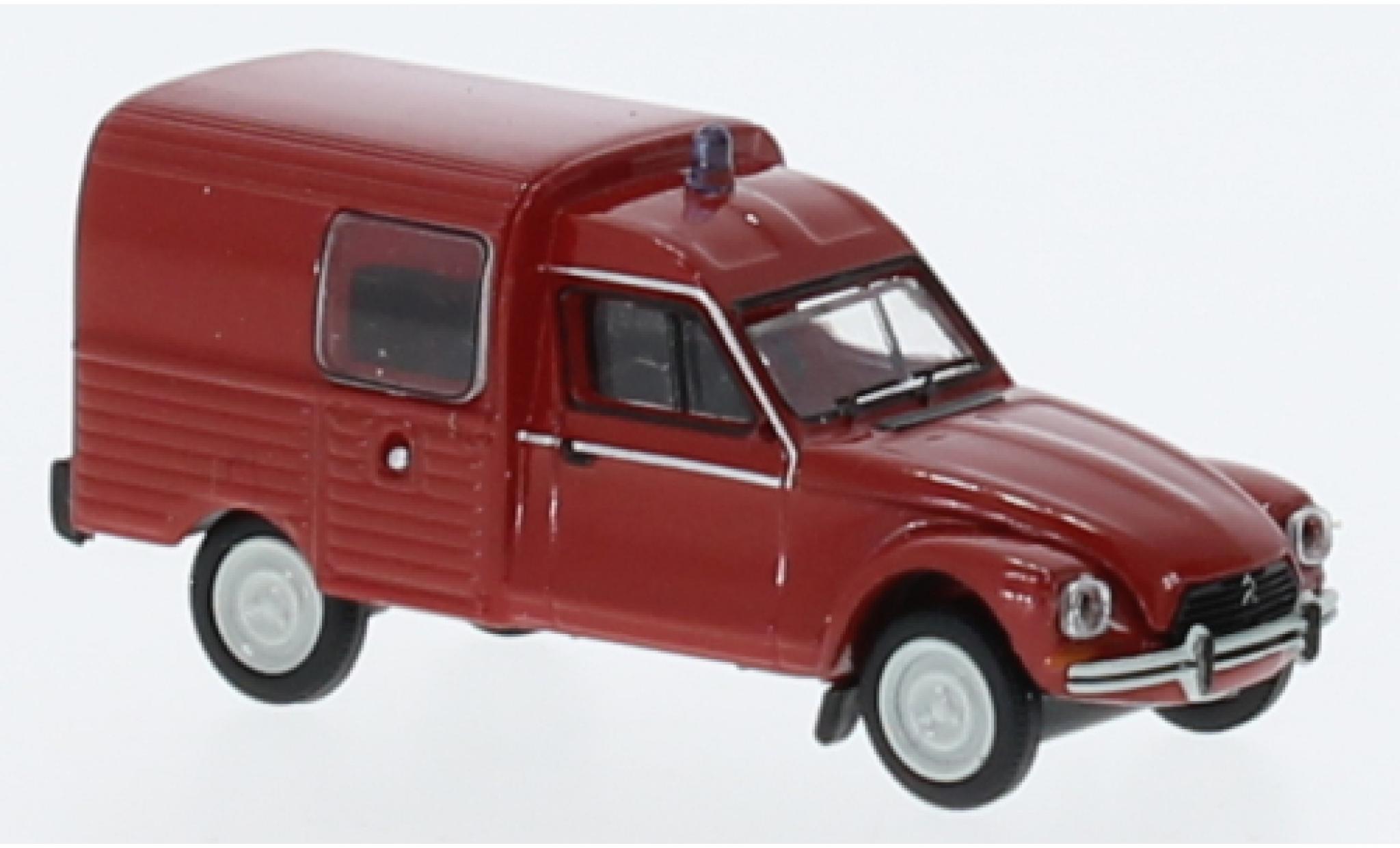 Citroen Acadiane 1/87 Brekina Sapeurs Brandweer 1976 modelauto
