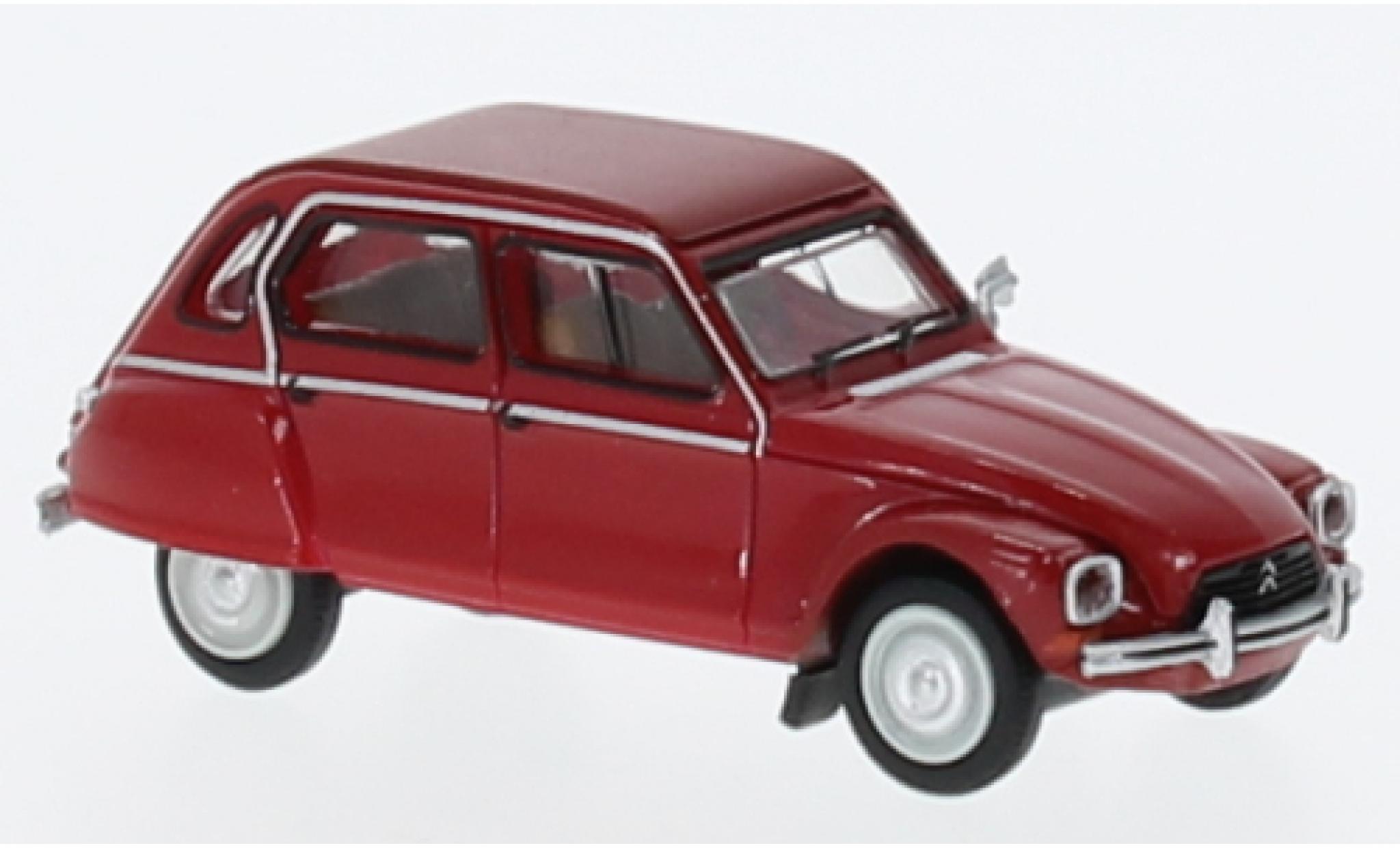Citroen Dyane 1/87 Brekina rood 1976 modelauto
