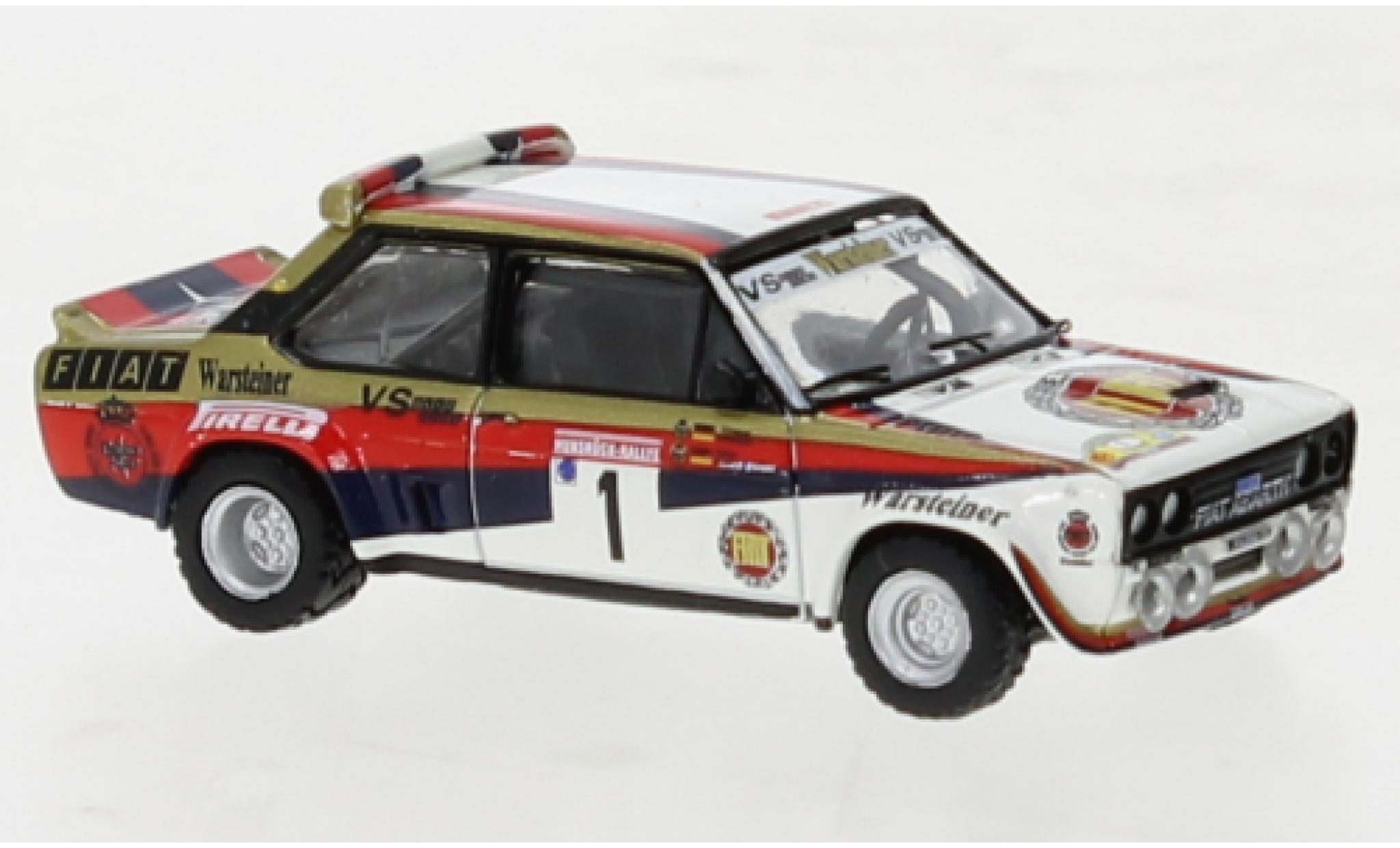 Fiat 131 1/87 Brekina Abarth No.1 Warsteiner Rally Hunsr&uuml;ck 1980 modelauto