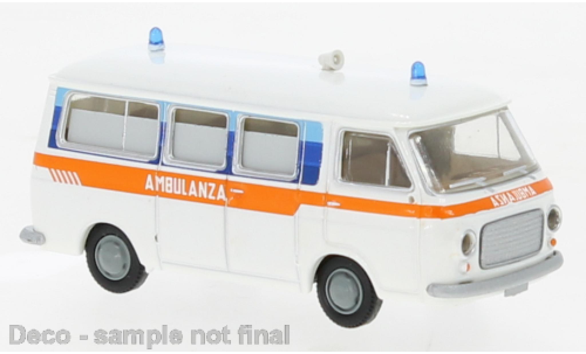 Fiat 238 1/87 Brekina Bus Ambulancea (I) 1966 modelauto