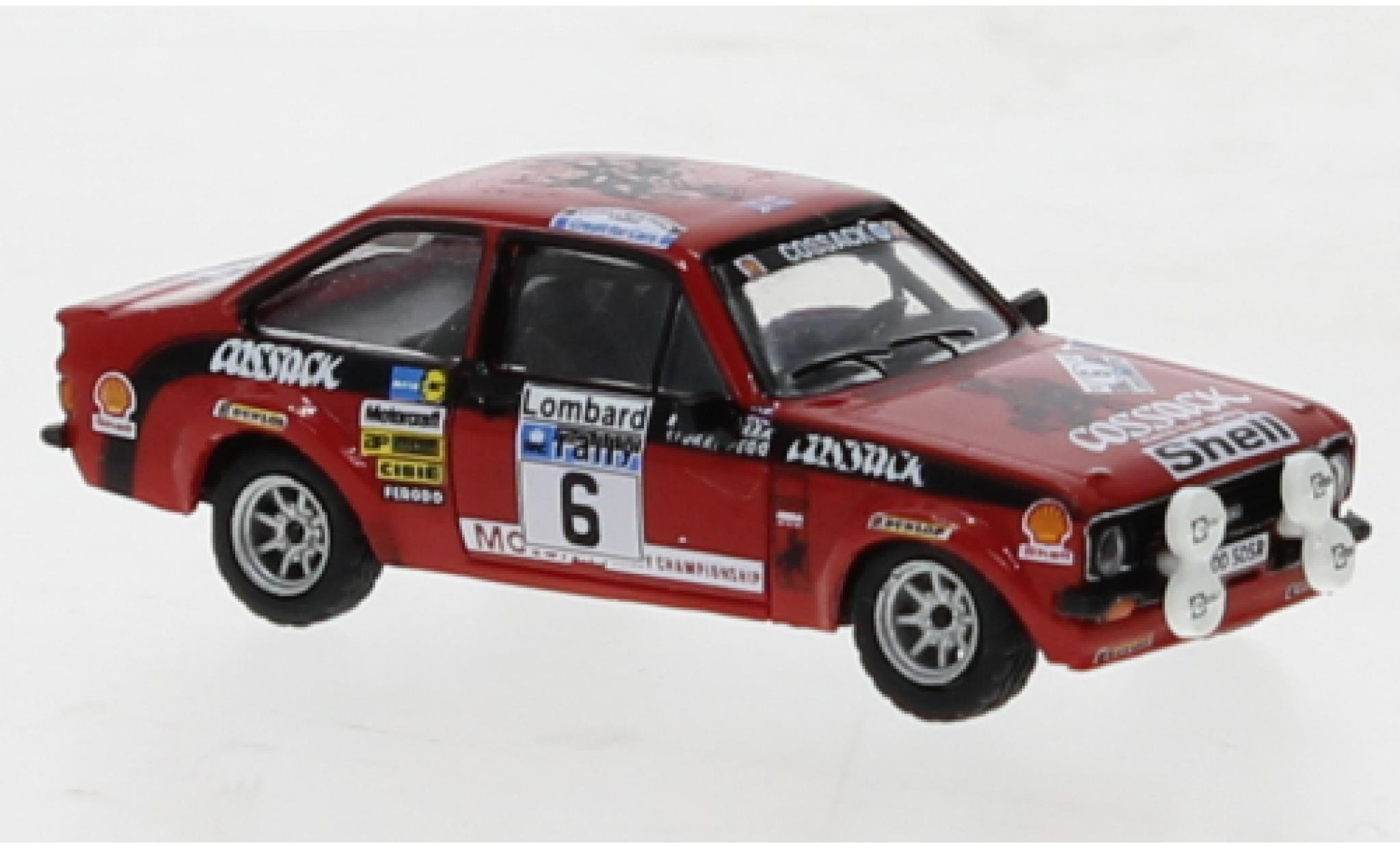 Ford Escort 1/87 Brekina RS 1800 No.6 Rallye RAC Lombard 1976 modelauto