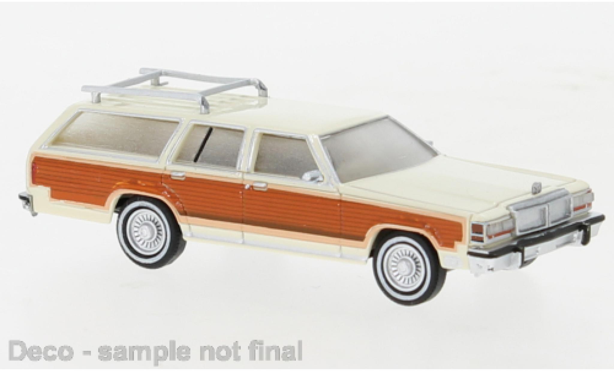 Ford LTD 1/87 Brekina Country Squire beige/Dekor 1979 modelauto