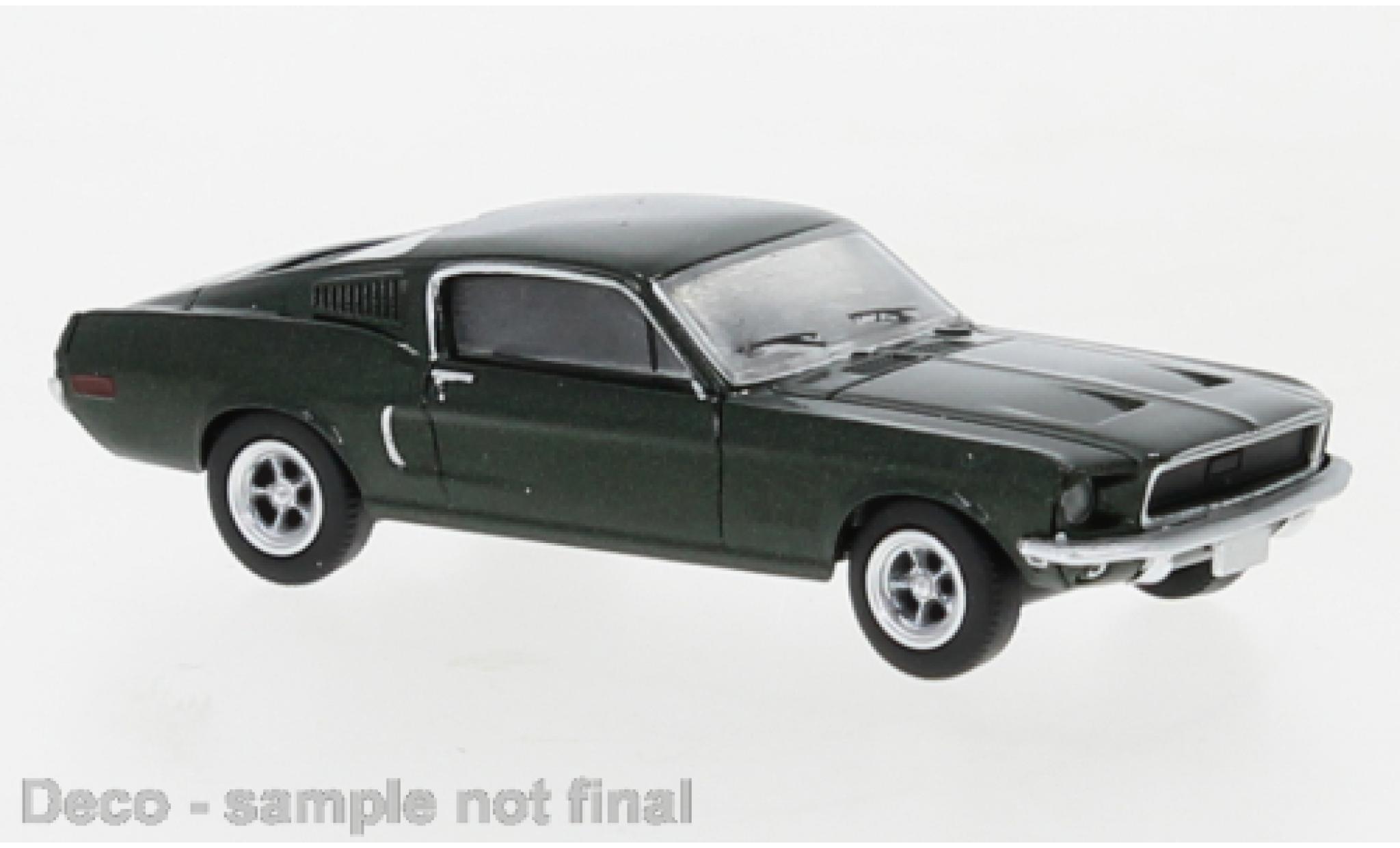 Ford Mustang 1/87 Brekina Fastback metallic groen 1968 modelauto