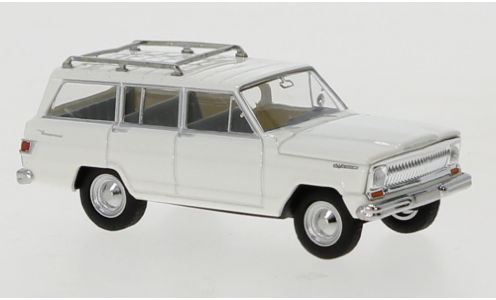 Jeep Wagoneer 1/87 Brekina B wit 1968 modelauto