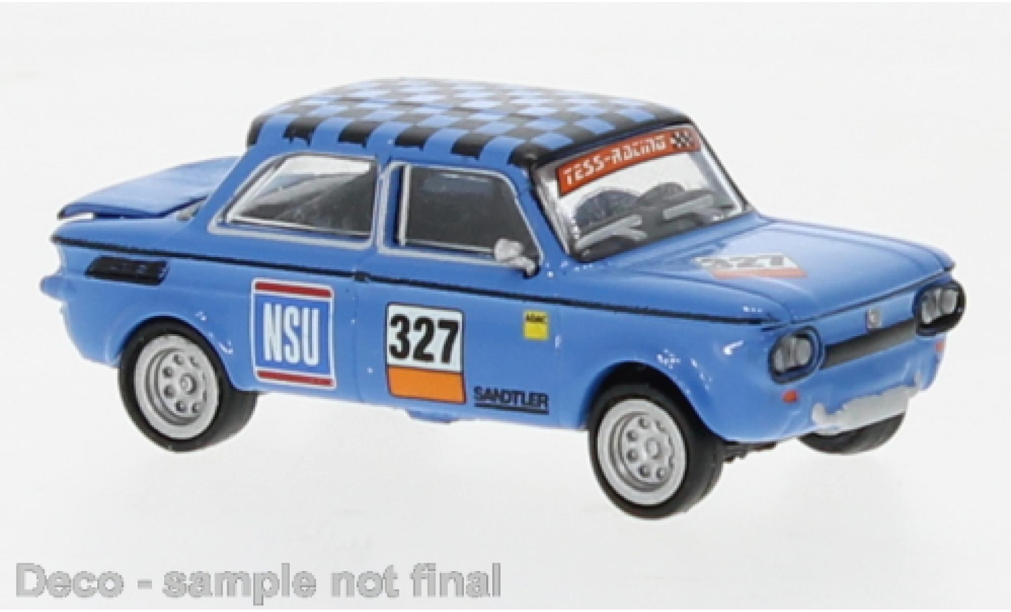 NSU TTS 1/87 Brekina blauw Sport 1966 modelauto