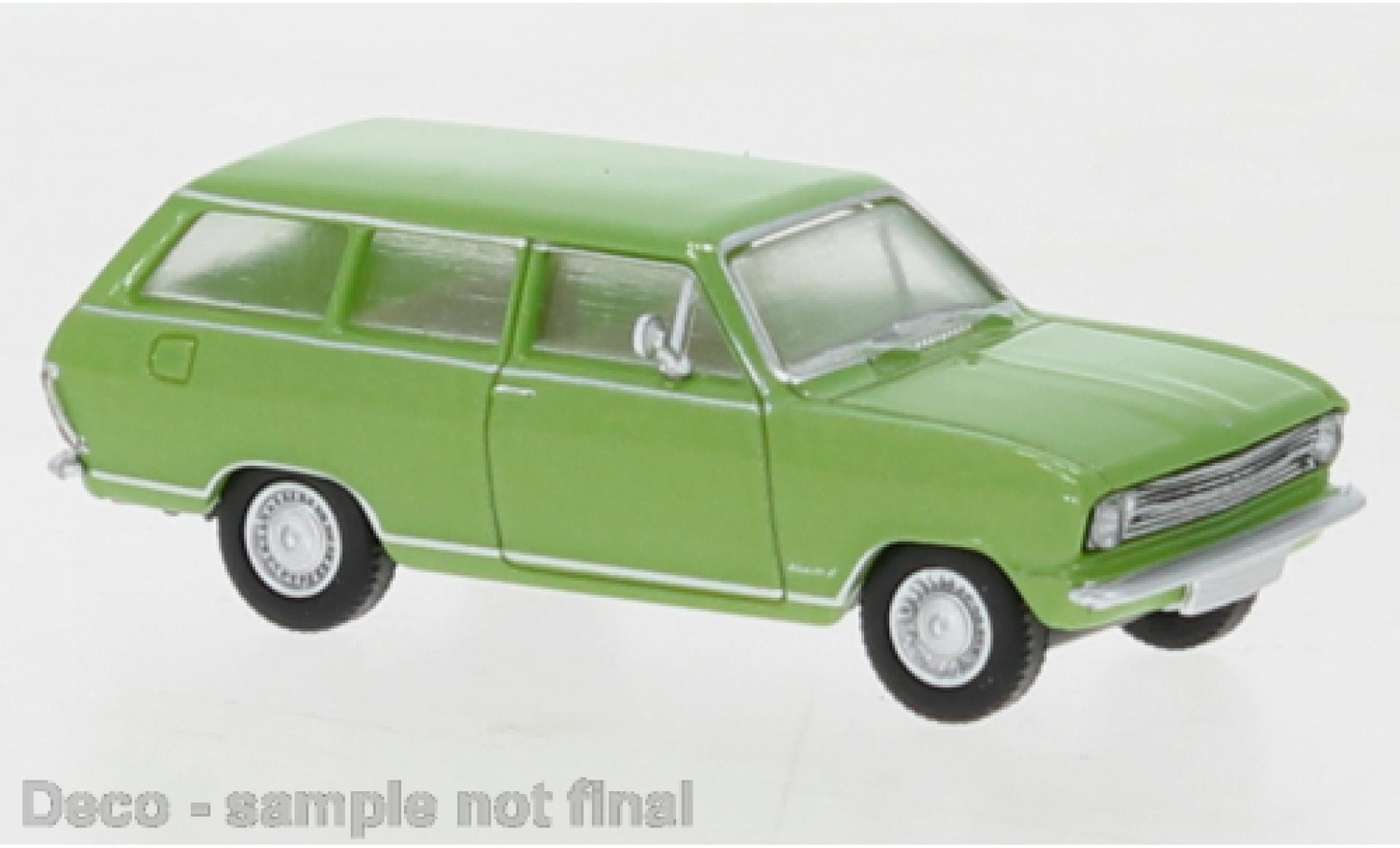 Opel Kadett 1/87 Brekina B Caravan metallic groen 1965 modelauto